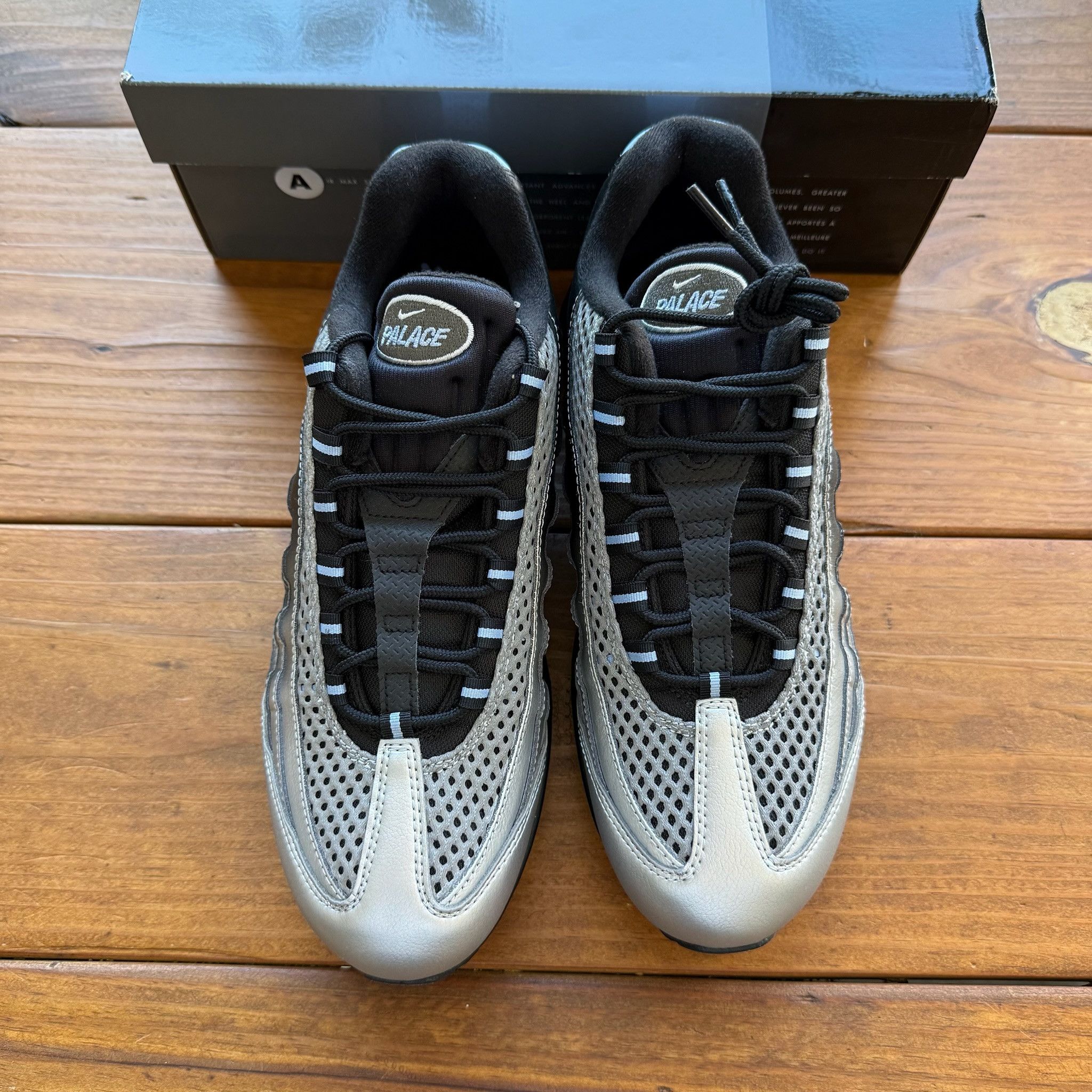 Palace Palace x Nike Air Max 95 'Big Bubble - Metallic Silver' Size US 10.5 / EU 43-44 - 4 Thumbnail