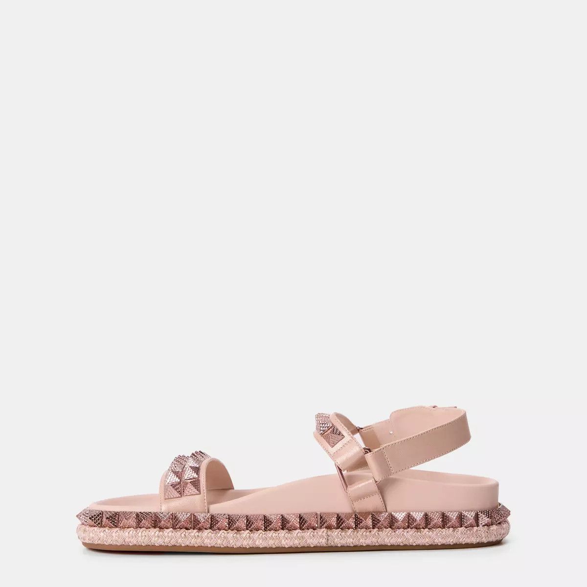 Christian Louboutin os11x0126 Pyrabizz Spiked Sandals in Nude Size US 9 / IT 39 - 2 Thumbnail