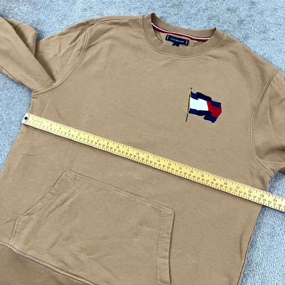 Tommy Hilfiger Tommy Hilfiger Sweatshirt Men XL Waving Flag Logo Crewneck Organic Cotton Casual Size US XL / EU 56 / 4 - 5 Thumbnail