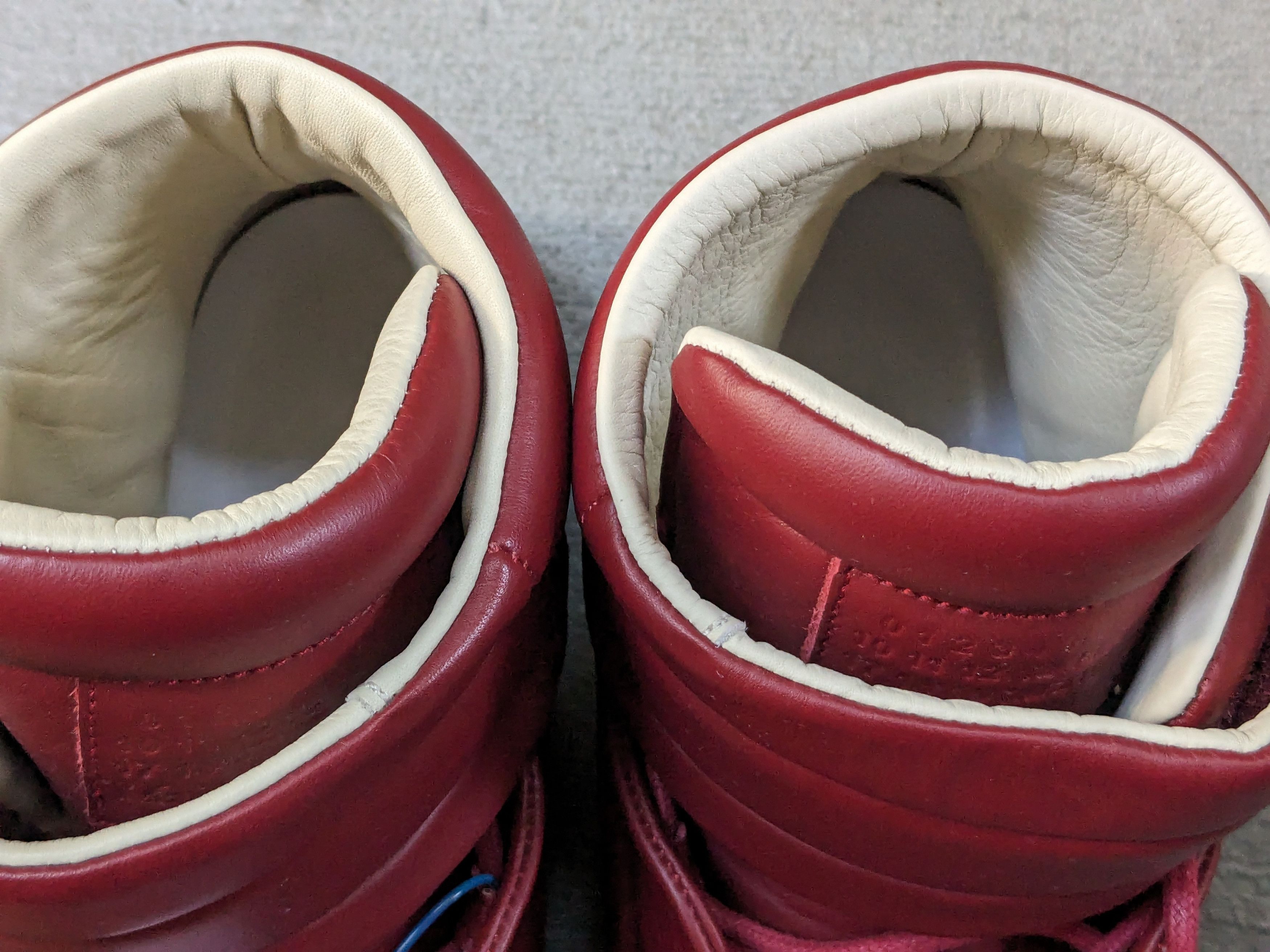 Maison Margiela Maison Margiela Future 9 Red Leather High Tops Size US 9 / EU 42 - 9 Thumbnail
