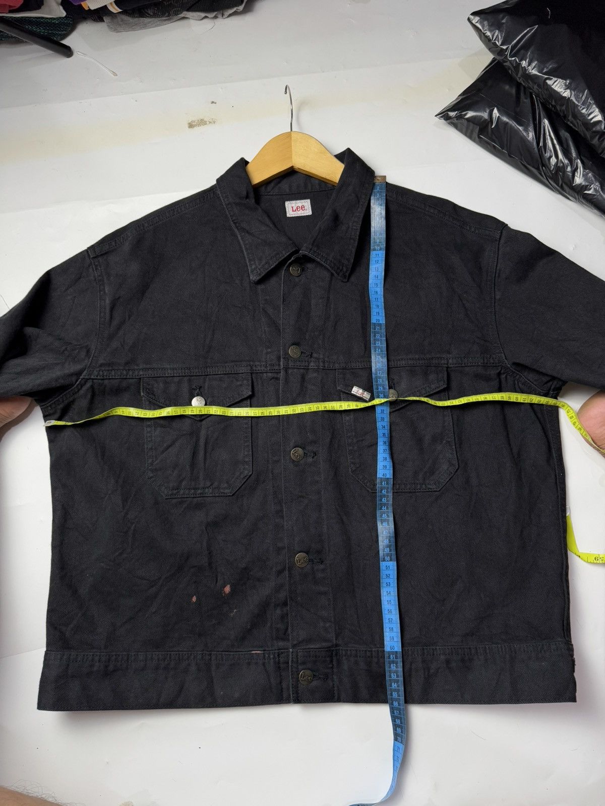 Japanese Brand × Lee × RRL Ralph Lauren LEE Type 2 Pocket Boxy Denim Black Jacket Size US M / EU 48-50 / 2 - 5 Thumbnail