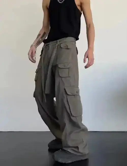 Japanese Brand Cargo Pants - Korean Streetwear Style Pants Size US 32 / EU 48 - 3 Thumbnail
