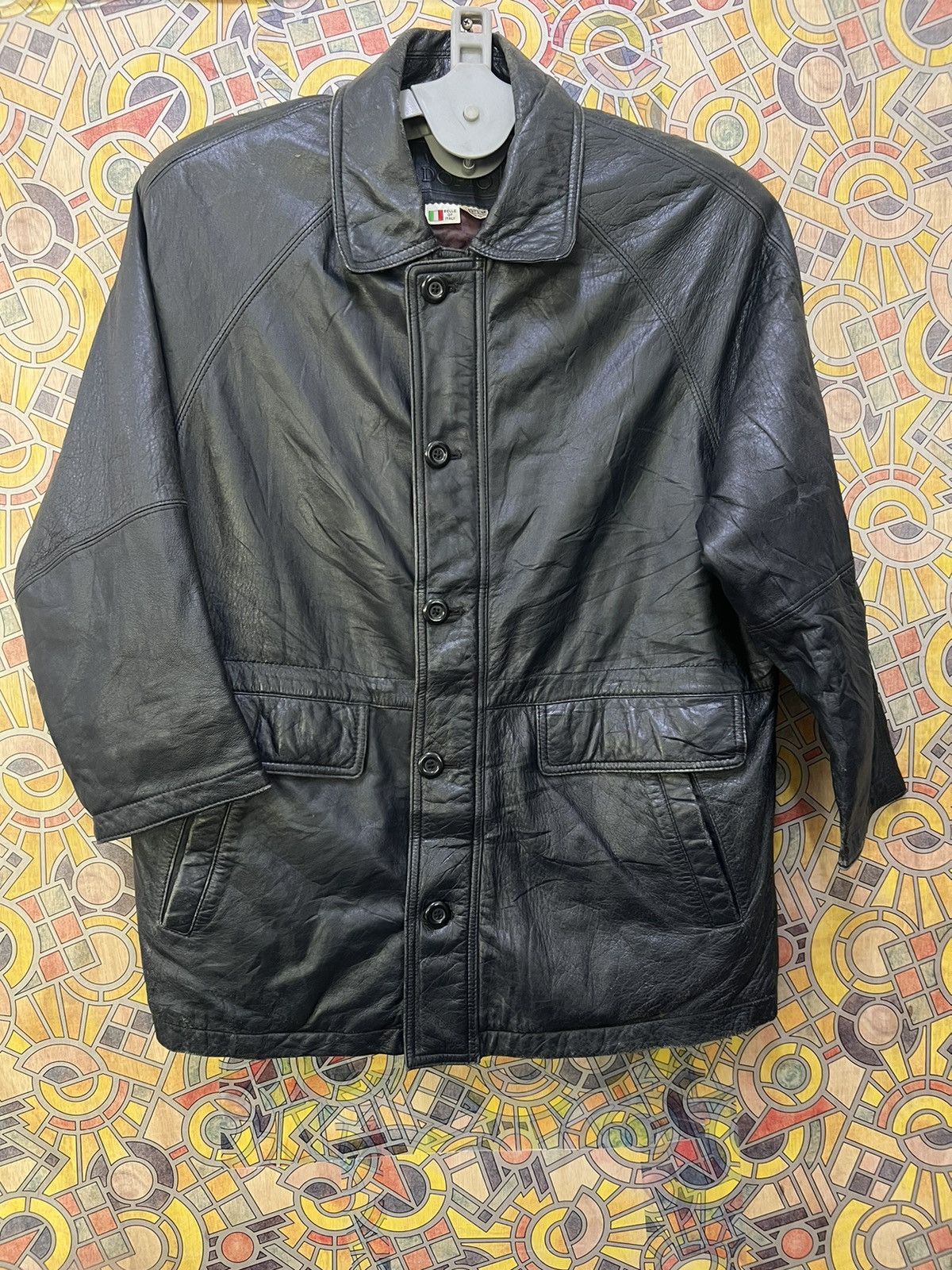 Other DOPIO LEATHER WEAR JACKET ITALIAN TASTE. GJ37 Size US L / EU 52-54 / 3 - 1 Thumbnail