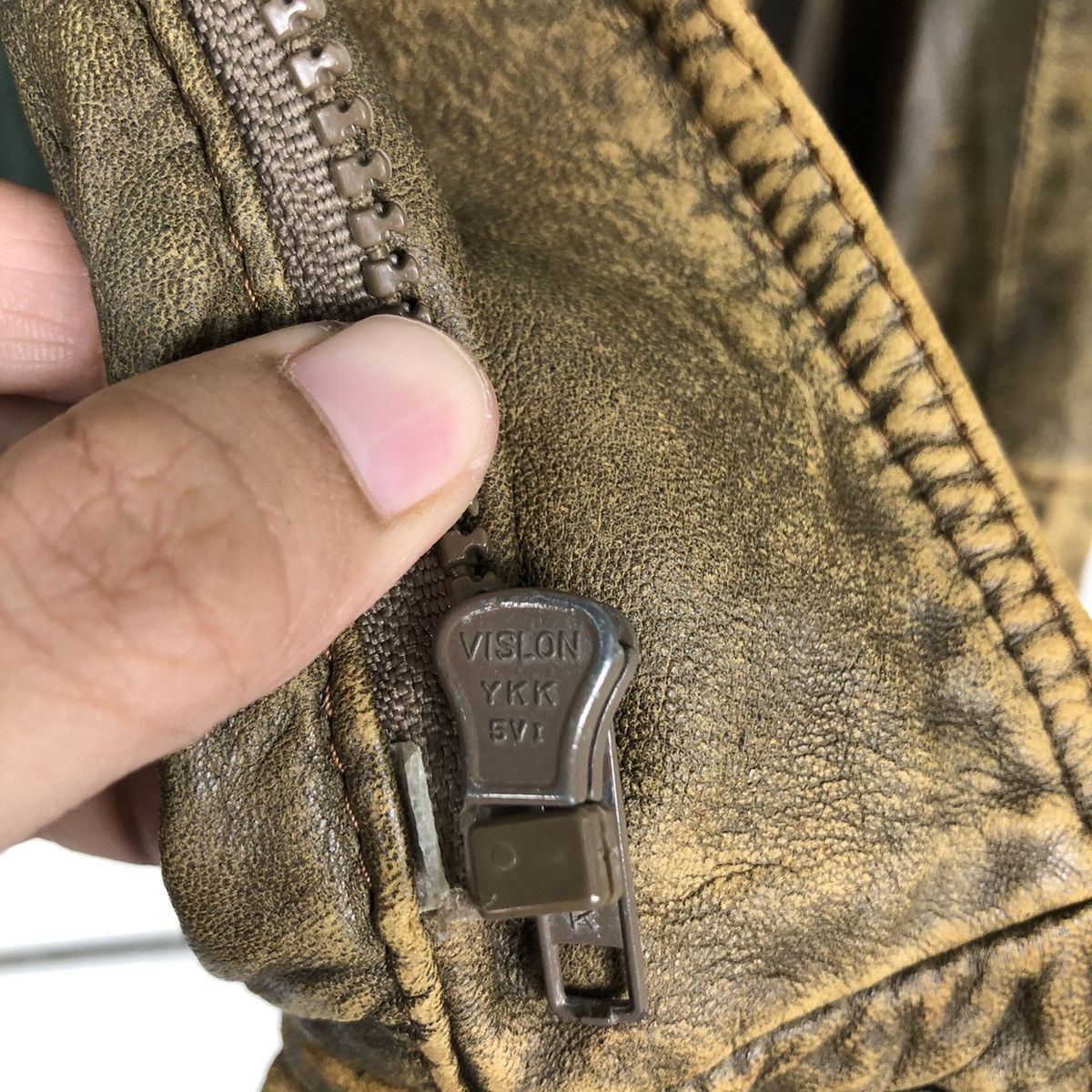 Japanese Brand 🔥Fly Biker Leather Jacket Best Factory Japan Issey Miyake Size US S / EU 44-46 / 1 - 18 Thumbnail