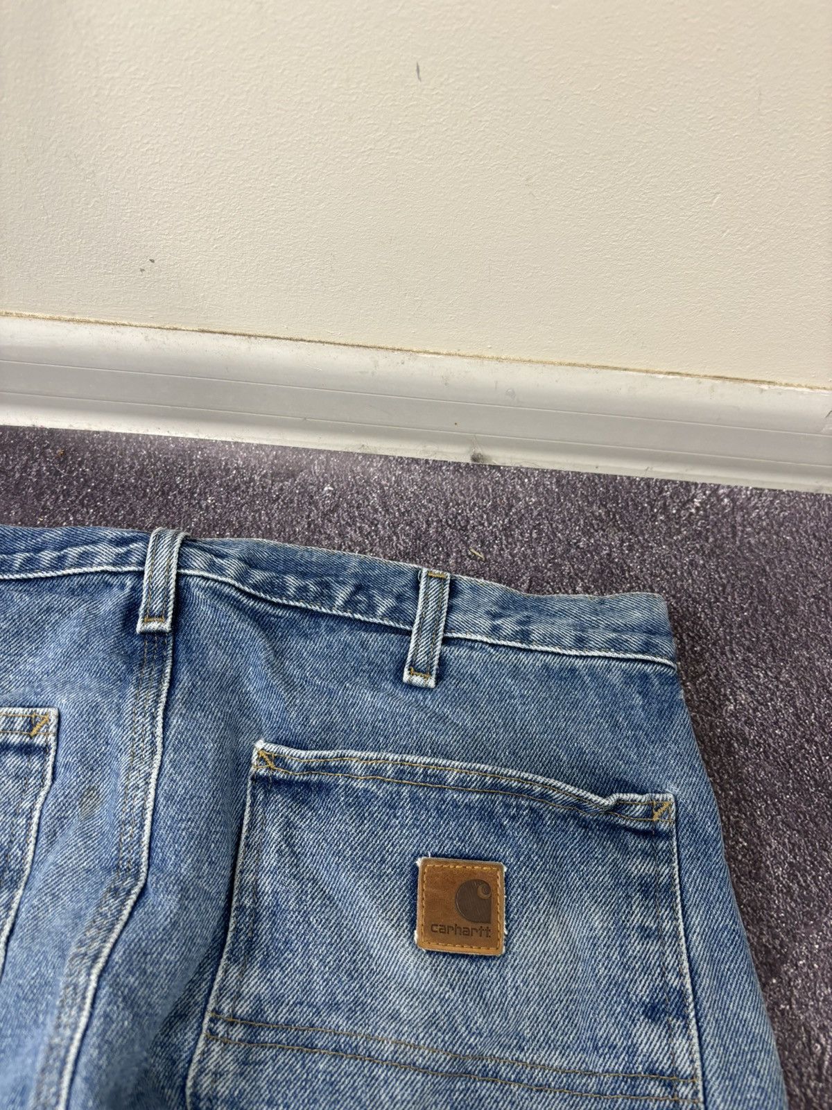 Carhartt Vintage Carhartt Dungaree Fit USA Faded Denim Baggy Jeans Size US 32 / EU 48 - 8 Thumbnail