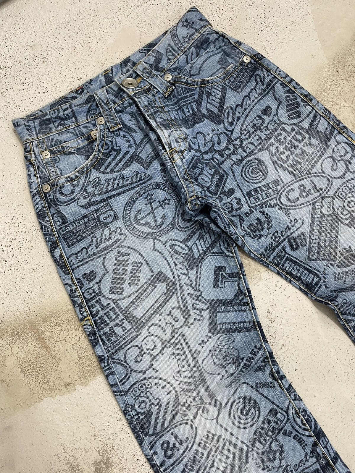 Hysteric Glamour Co Lu Full Printed Denim Hysteric Japanese Fashion Denim Size US 26 / EU 42 - 4 Thumbnail