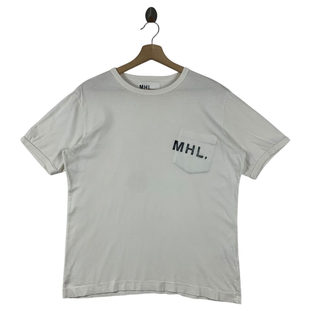 Designer × Margaret Howell MARGARET HOWELL small spellout pocket tee Size US L / EU 52-54 / 3 - 1 Thumbnail