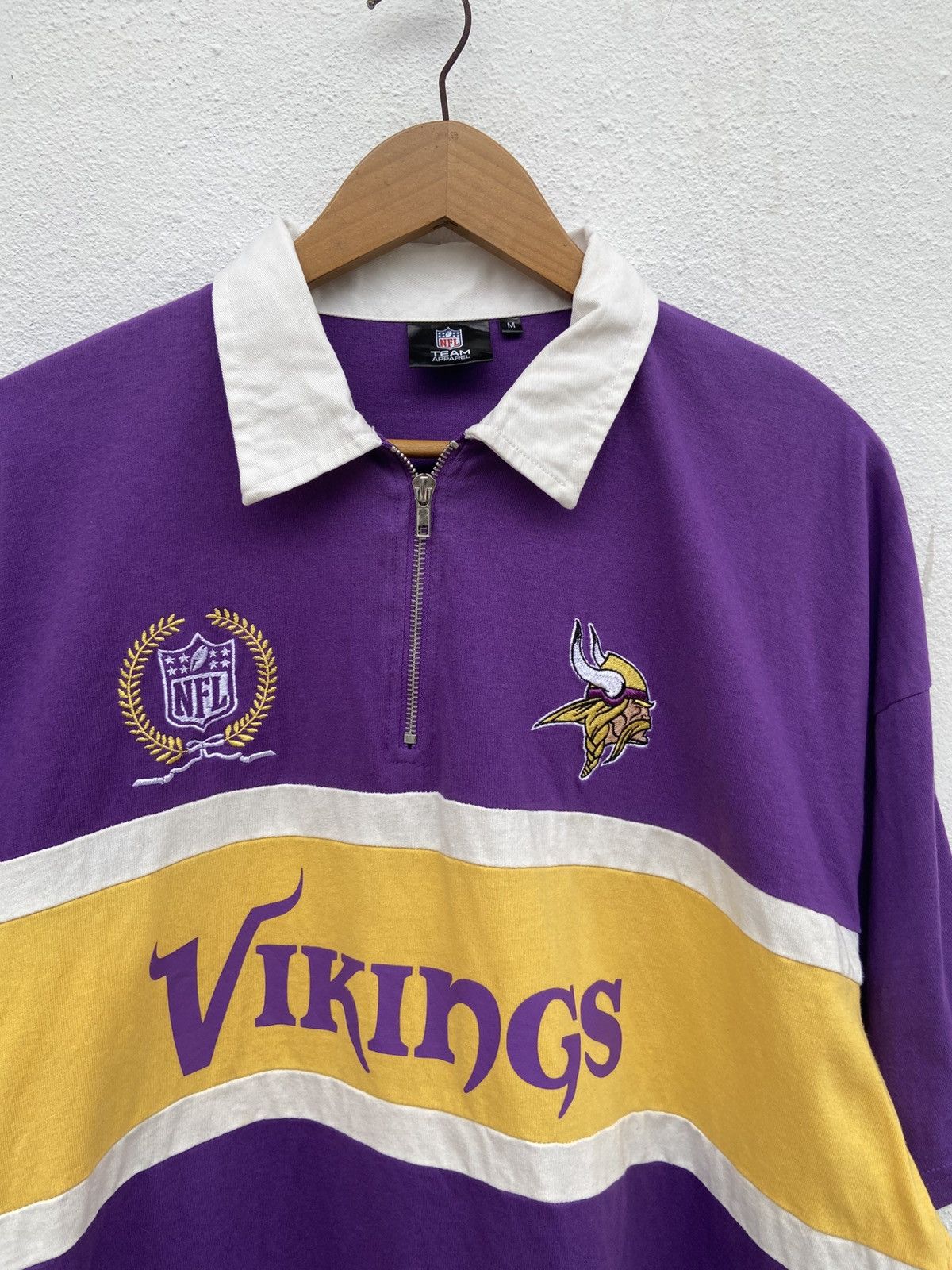NFL Vikings Half zipper NFL t shirt polo oversized Size US M / EU 48-50 / 2 - 2 Thumbnail