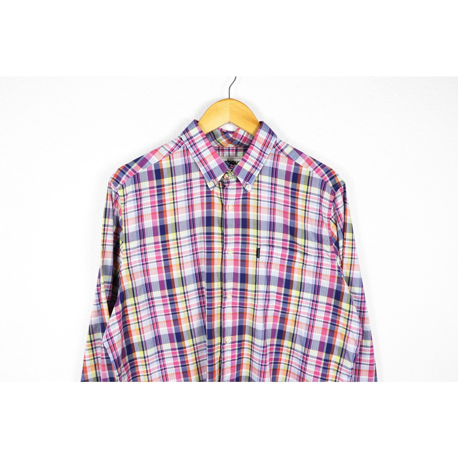 Barbour Barbour Douglas Tailored Fit Pink Plaid Oxford Shirt Size US L / EU 52-54 / 3 - 2 Thumbnail