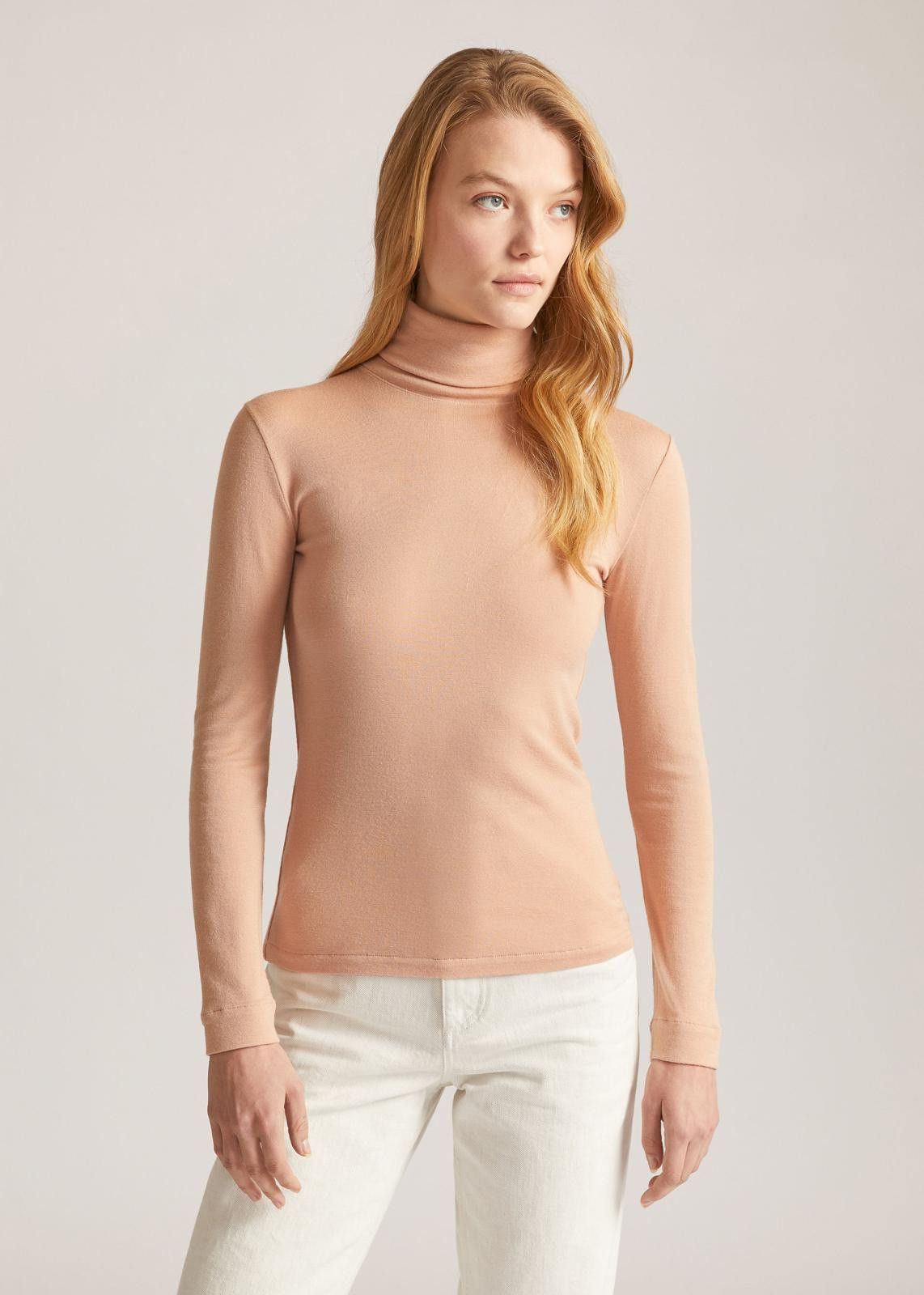 Loro Piana o1srvl11e0125 Guastalla Turtleneck Sweater in Pink Size XS / US 0-2 / IT 36-38 - 3 Thumbnail