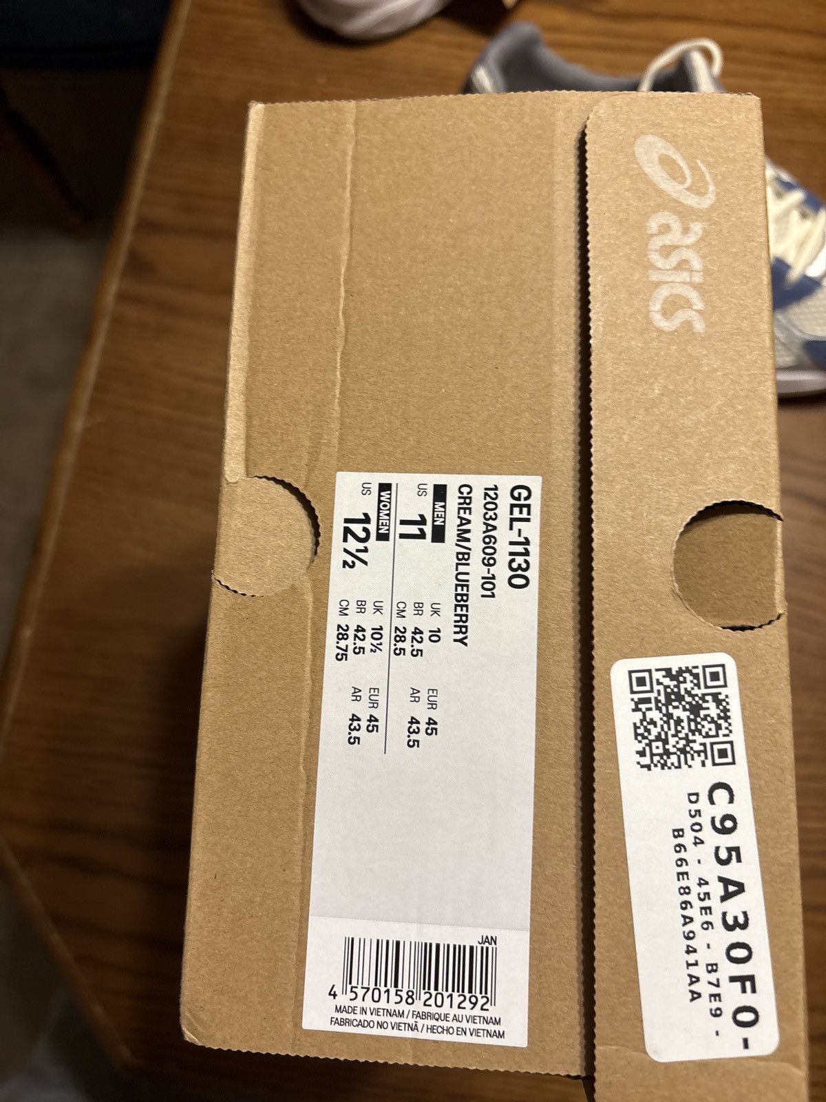 Asics GEL-1130 asics cream/blueberry Size US 11 / EU 44 - 1 Thumbnail