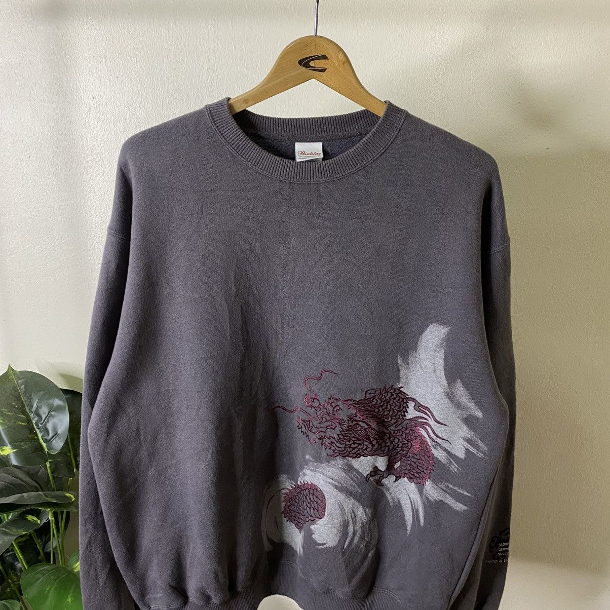 Japanese Brand Dragon Sukajan Motive Ed Hardy Karakuri Tamashii Style Size US L / EU 52-54 / 3 - 2 Thumbnail