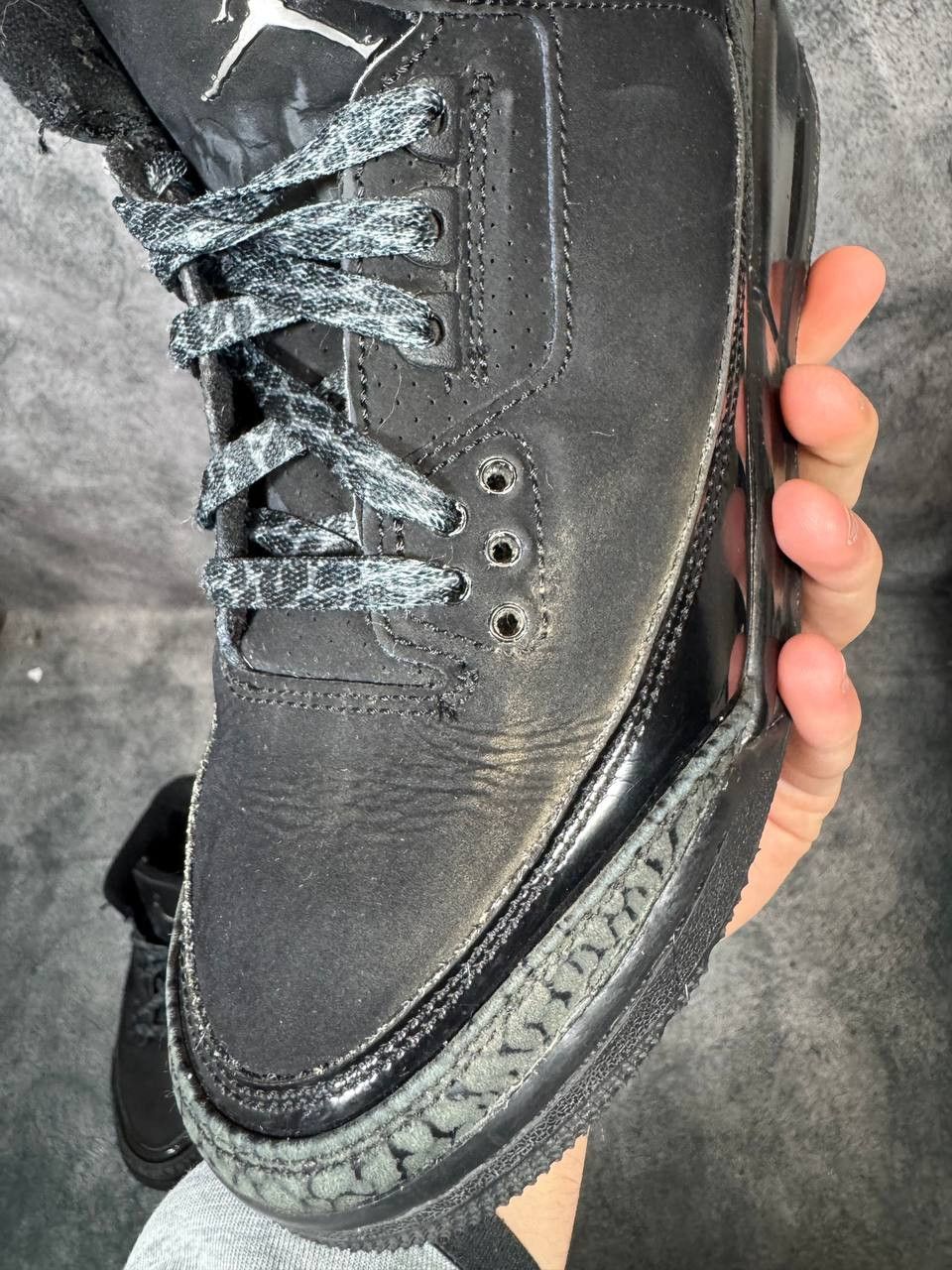 Jordan Brand Size 7Y | Jordan 3 Black Cat No Box | Pre-Owned Size US 7 / EU 40 - 7 Thumbnail
