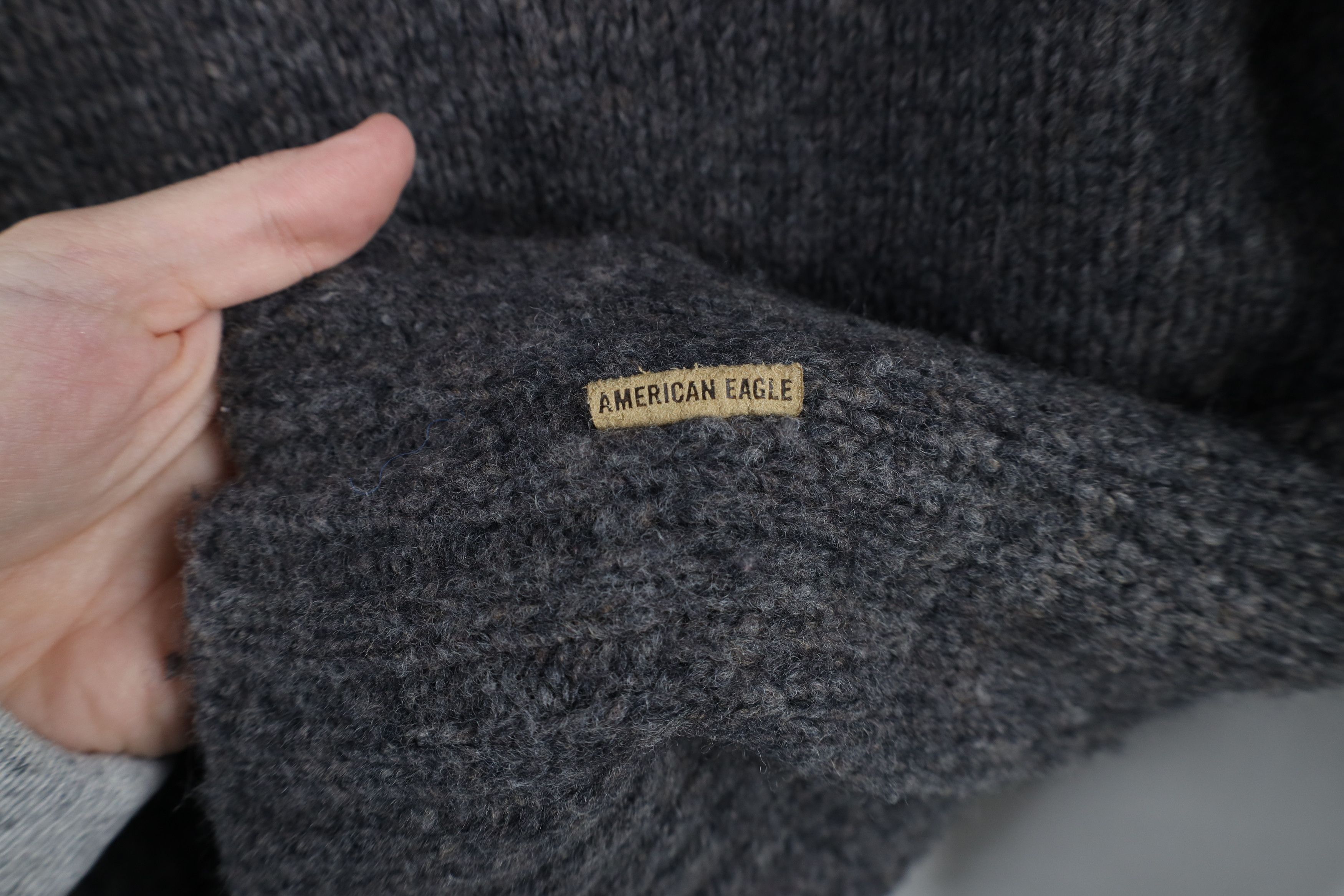 American Eagle Outfitters × Vintage Vintage 90s Y2K American Eagle Blend Knit V-Neck Sweater Size US L / EU 52-54 / 3 - 5 Thumbnail