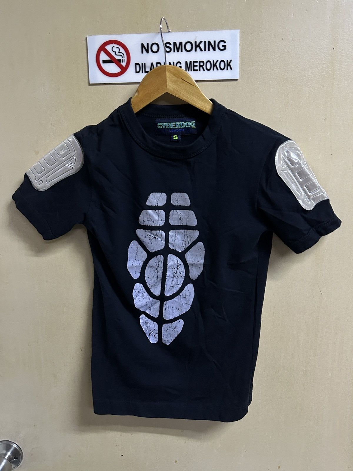 Fotus 1999 Cyberdog Armoured Reflective Plastic Shield Tee | Grailed