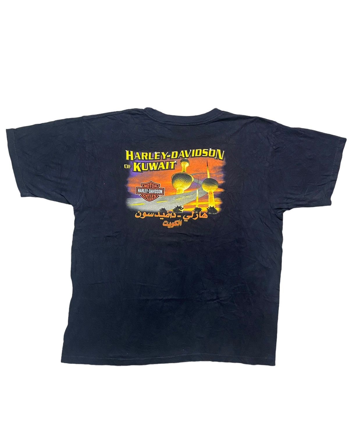 Vintage VINTAGE HARLEY DAVIDSON KUWAIT TEE Size US XXL / EU 58 / 5 - 12 Thumbnail
