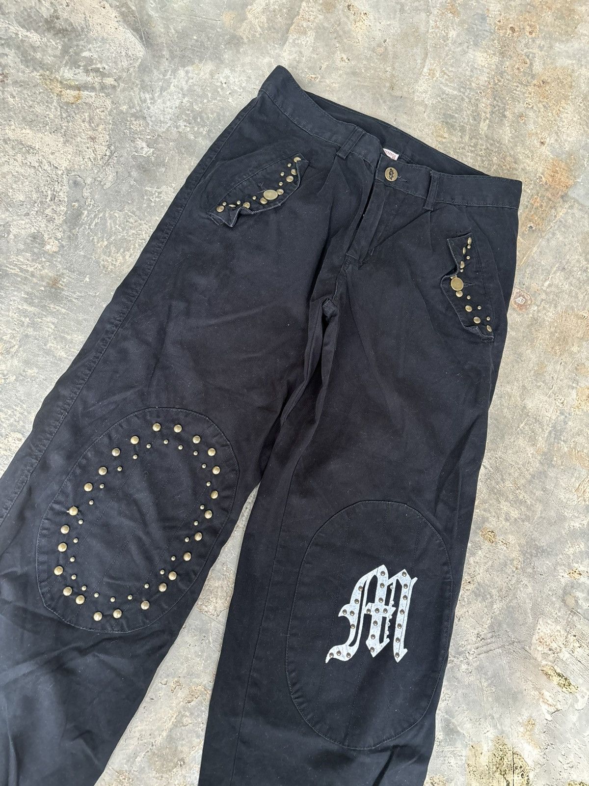 Hysteric Glamour Y2k Mirame Studded Ifsixwasnine Lgb Punk Style Pants Size US 29 - 2 Thumbnail