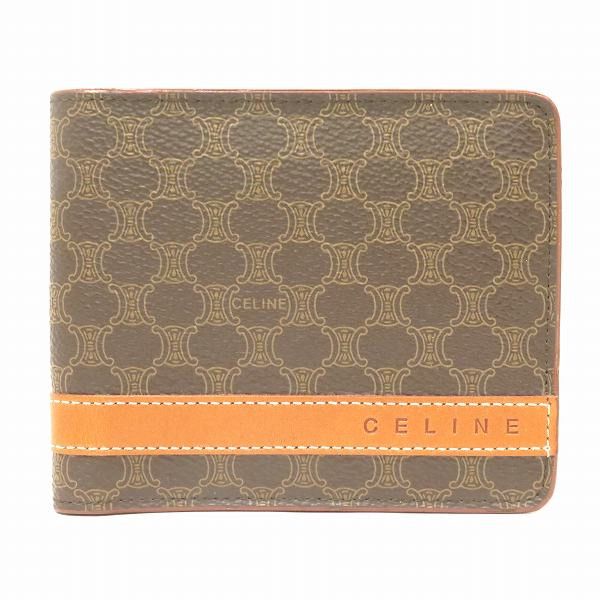 Celine Celine Celine Macadam Brown Bifold Wallet Unisex Canvas Short Wallet in Good Condition Size ONE SIZE - 1 Thumbnail