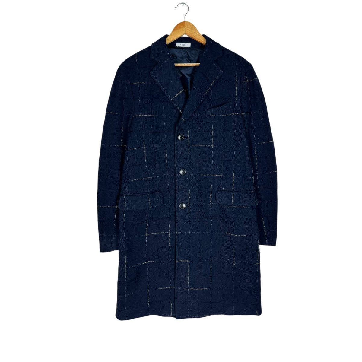 ❄️BOGLIOLI STRIPED DISTRESS LONG COAT JACKET