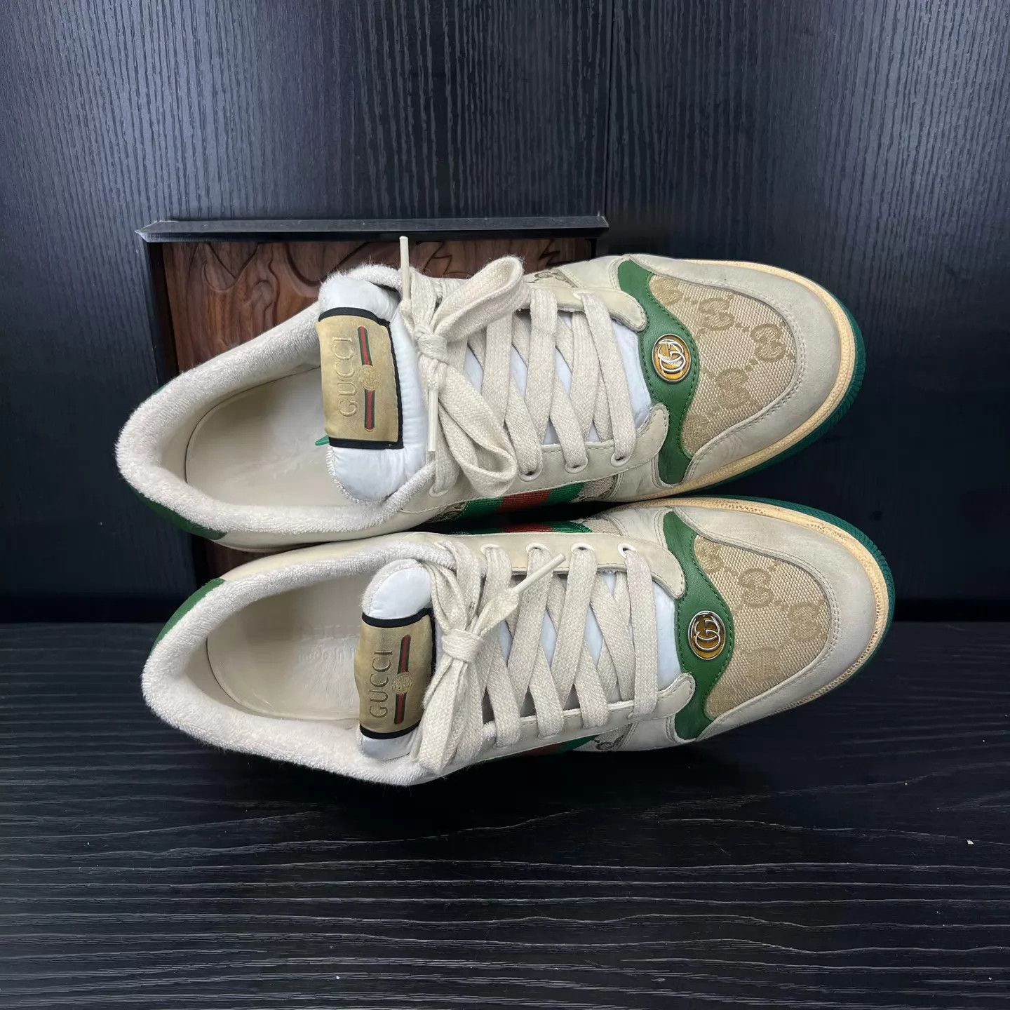 Gucci Gucci Dirty Sneakers Gray Green UK9/43 99New Box Size US 10 / EU 43 - 7 Thumbnail