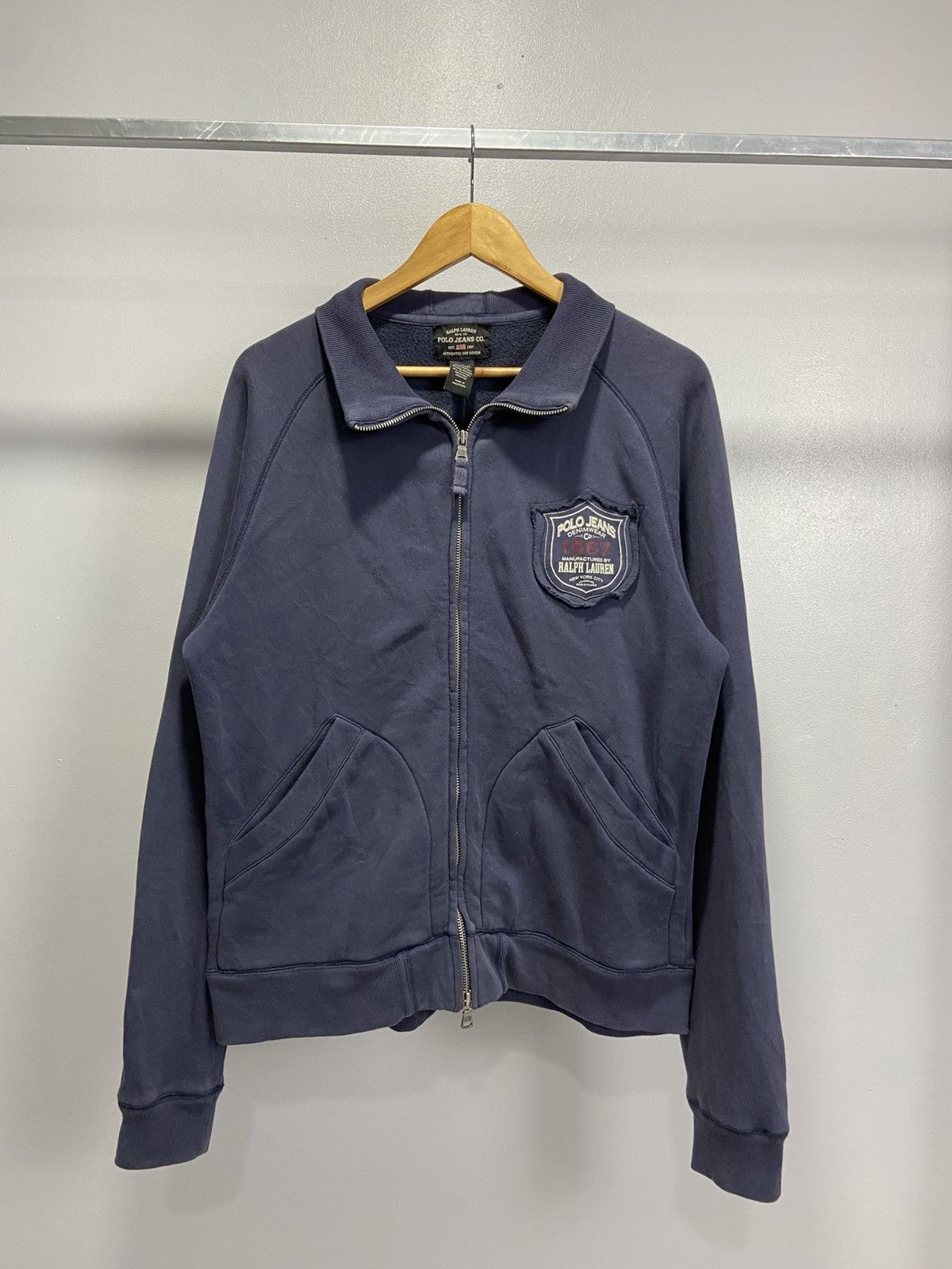 Polo Ralph Lauren Vintage Polo Jeans Ralph Lauren zip sweatshirt Size US M / EU 48-50 / 2 - 1 Thumbnail