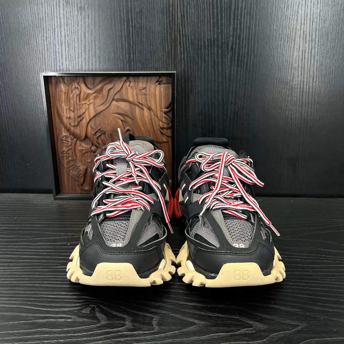 Balenciaga Balenciaga Track Black Red 38 Size US 8 / IT 38 - 4 Thumbnail