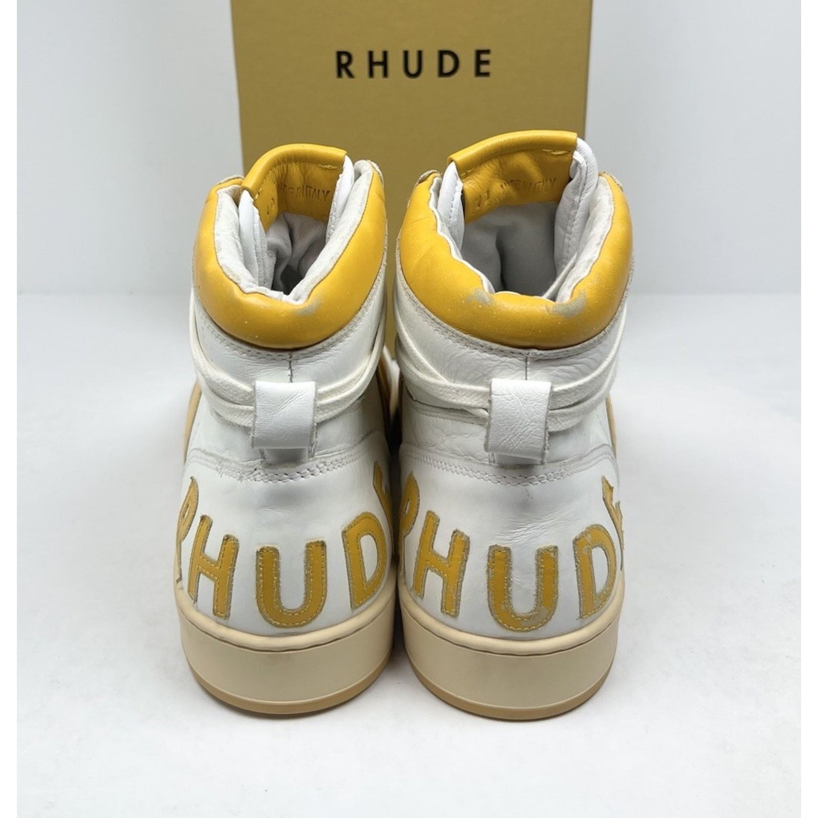 Rhude Size 10US - Rhude Yellow Rhecess Leather High NEW Size US 10 / EU 43 - 3 Thumbnail