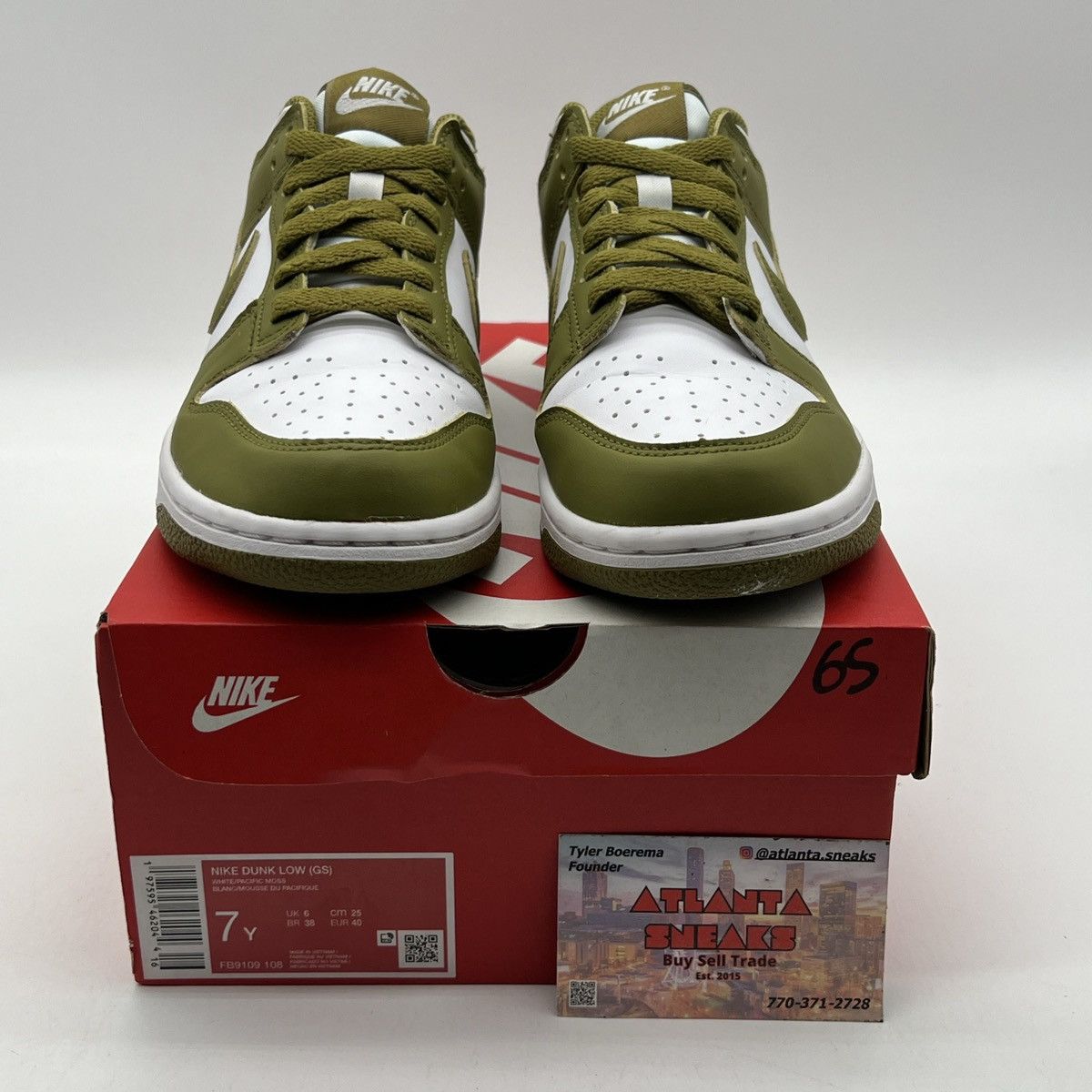 Nike Nike dunk low pacific moss Size US 7 / EU 40 - 2 Thumbnail
