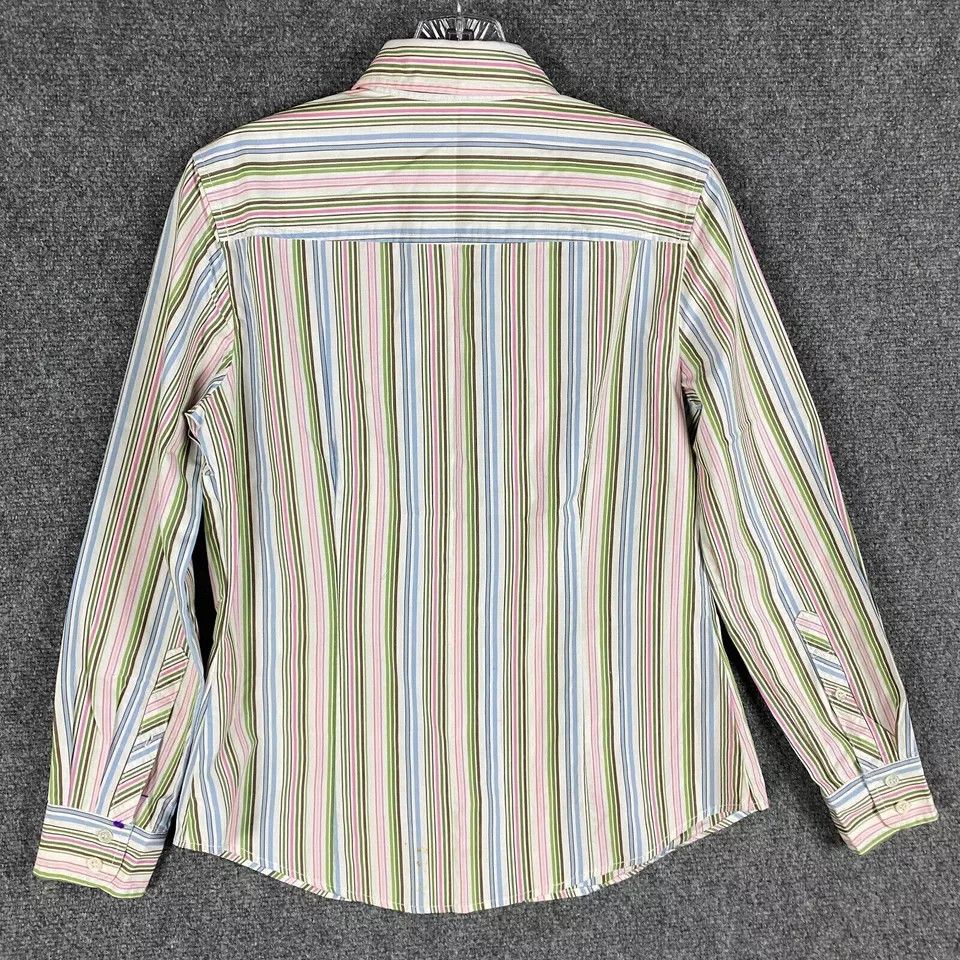 J.Crew J Crew Button Up Top Women's Small Long Sleeve Striped S Size S / US 4 / IT 40 - 7 Thumbnail