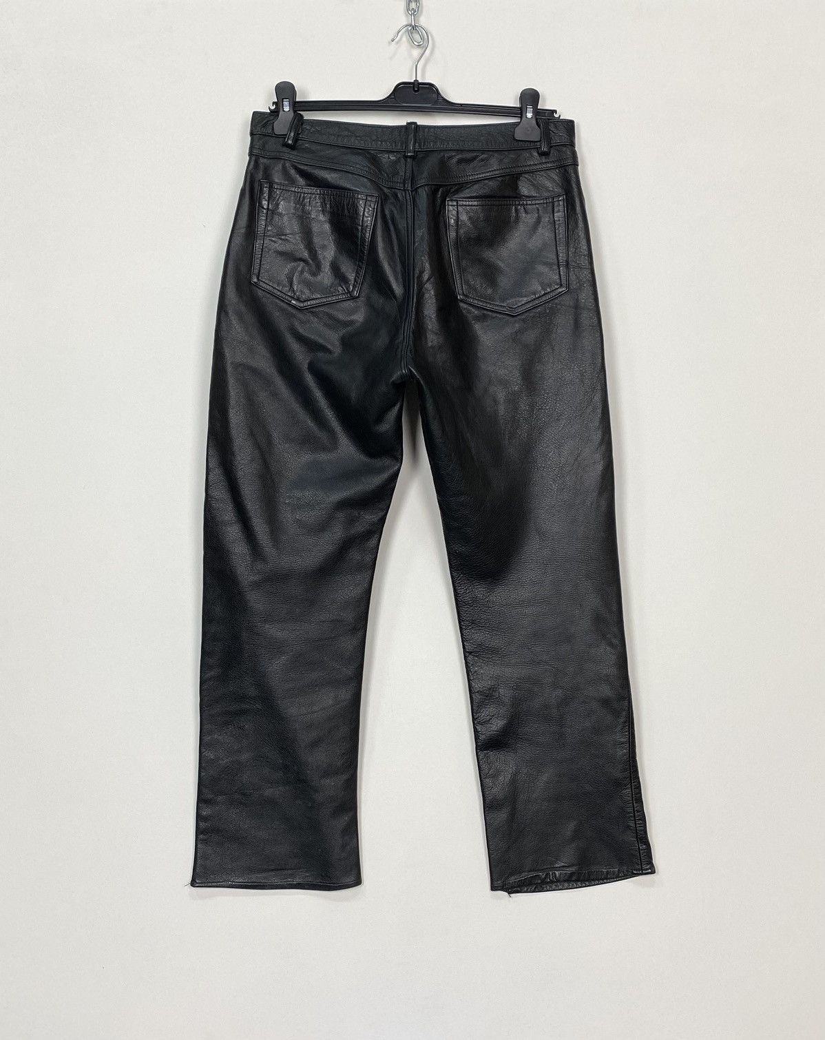Leather Conwell Men’s Leather Calf Skin Pants Black Sz 32.34 Vintage Size US 32 / EU 48 - 6 Thumbnail