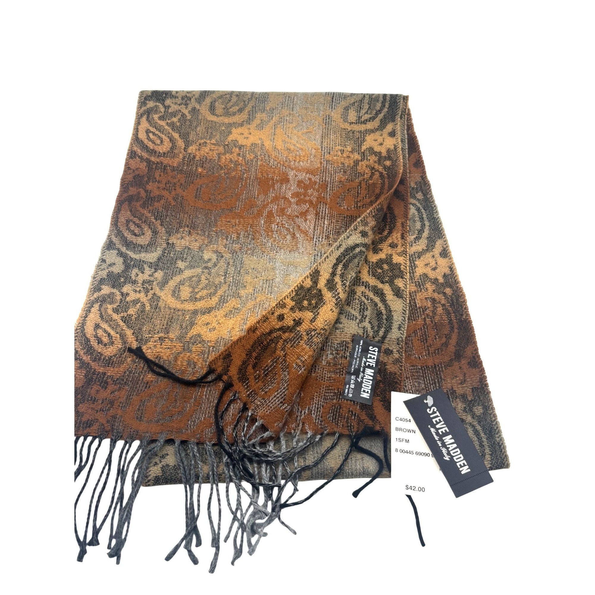Steve Madden Set of 2 Steve Madden Ombré Paisley Scarves, 11”x 70”, Made Size ONE SIZE - 4 Thumbnail