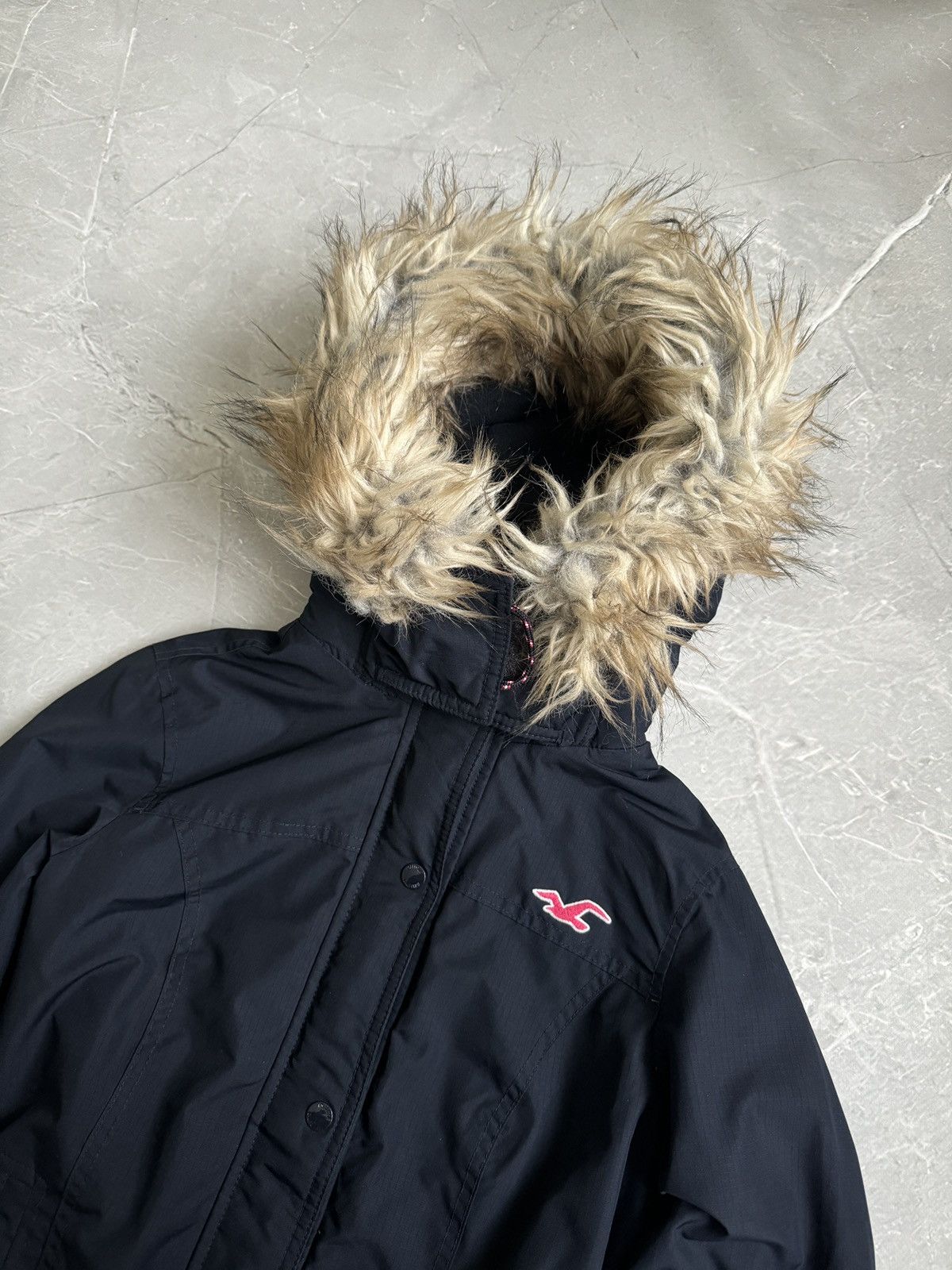 Hollister 00s Hollister Faux Fur Hood Crop Jacket Ifsixwasnine Style Size M / US 6-8 / IT 42-44 - 6 Thumbnail