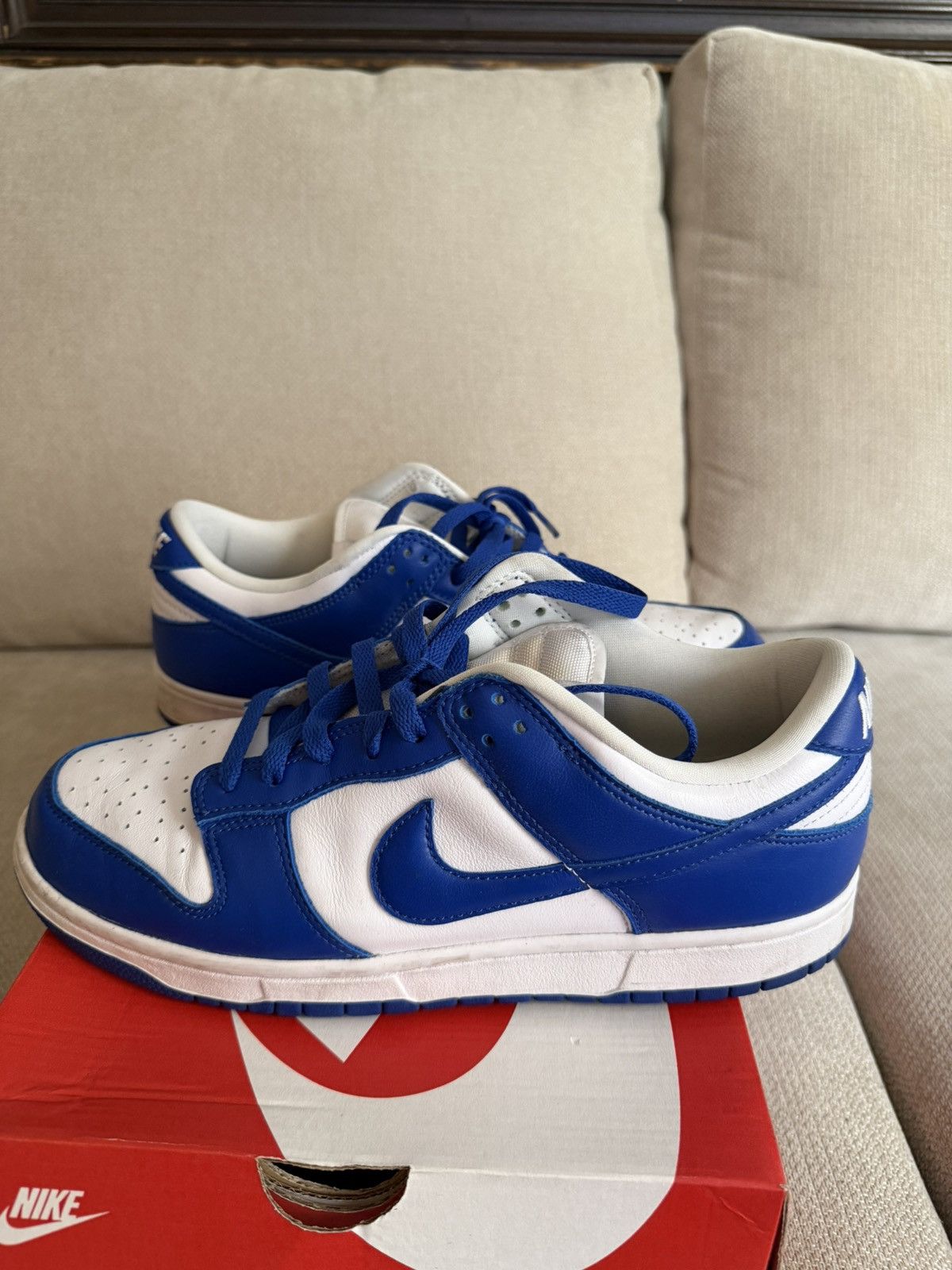 Nike NIKE DUNK LOW RETRO SP “KENTUCKY” - BLUE Size US 10 / EU 43 - 1 Thumbnail