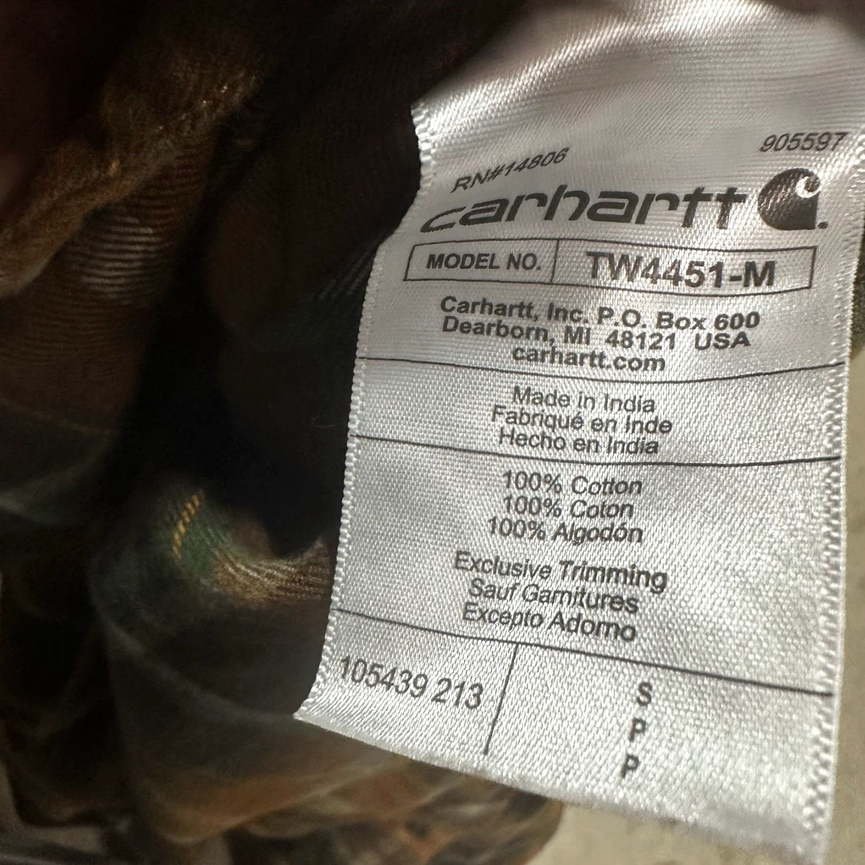 Carhartt Carhartt Button-Up Shirt Mens Small Orange Brown Plaid Loose Fit Size US S / EU 44-46 / 1 - 5 Thumbnail