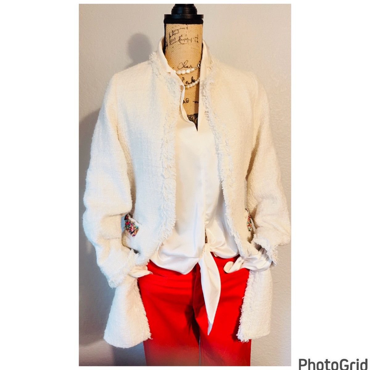 Zara Zara Beads Detailed Jacket Coat Size S / US 4 / IT 40 - 1 Thumbnail