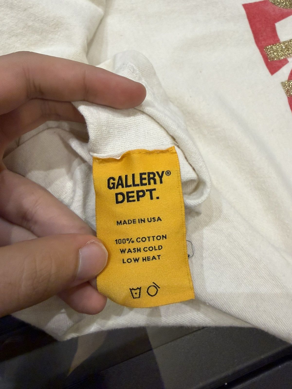 Gallery Dept. Gallery Dept Art That Kills Stack Glitter Logo Tee Size US L / EU 52-54 / 3 - 4 Thumbnail