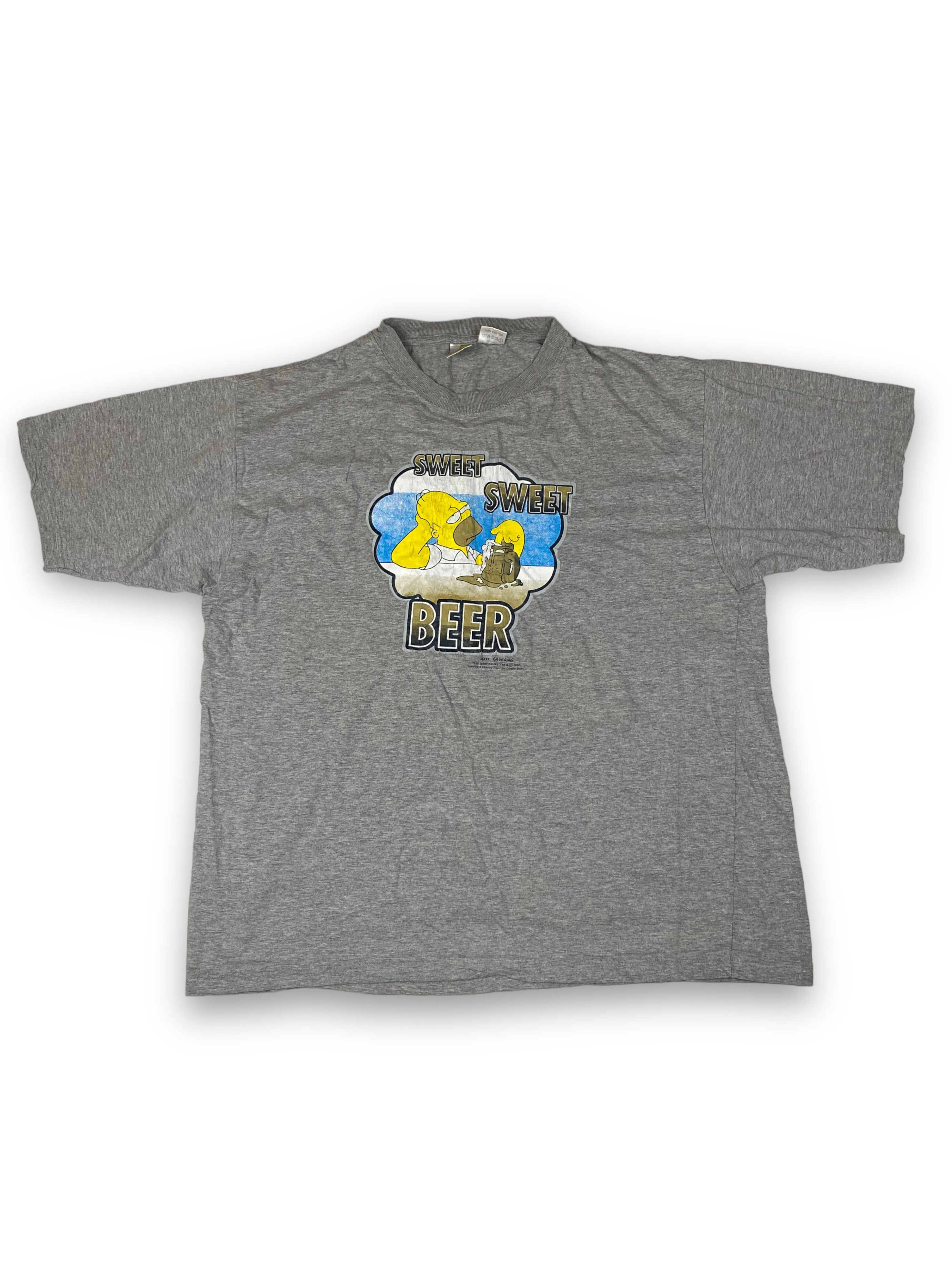 The Simpsons 2000 Vintage SIMPSONS Grey Big Logo Homer T-Shirt Y2k M575 Size US XL / EU 56 / 4 - 1 Thumbnail