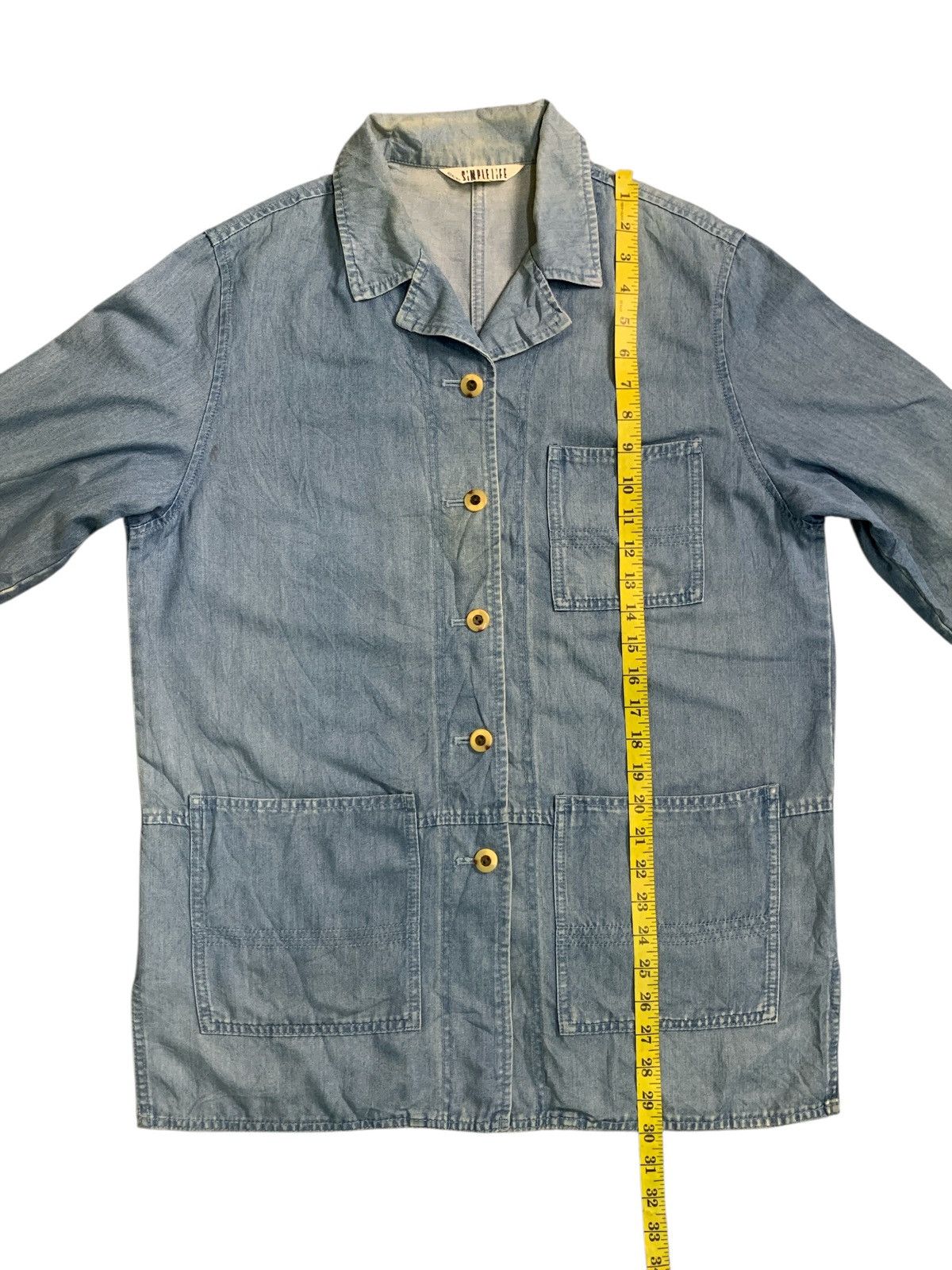 RENOWN Rare Vintage Simple Life Renown Soft Denim Chore Jackets Size US L / EU 52-54 / 3 - 11 Thumbnail