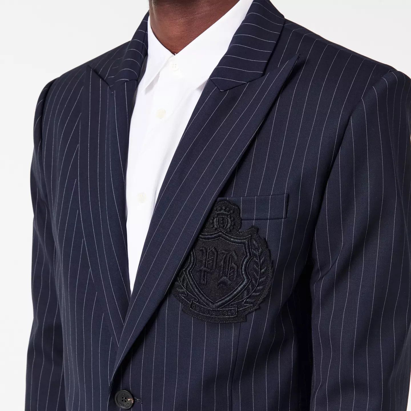 Balmain o1g2r1mq0426 Tailored Structured Blazer in Blue Size US M / EU 48-50 / 2 - 5 Thumbnail