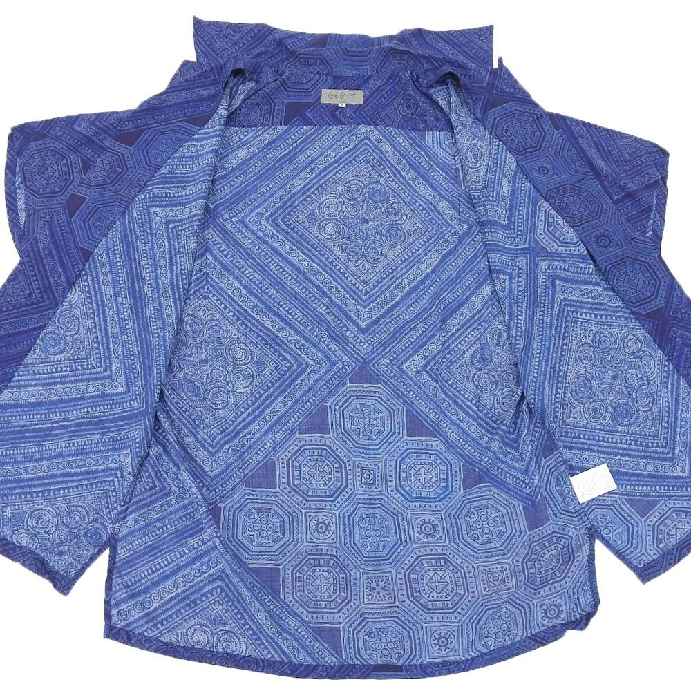 Yohji Yamamoto yohji yamamoto pour homme allover pattern open collar shirt Size US M / EU 48-50 / 2 - 3 Thumbnail