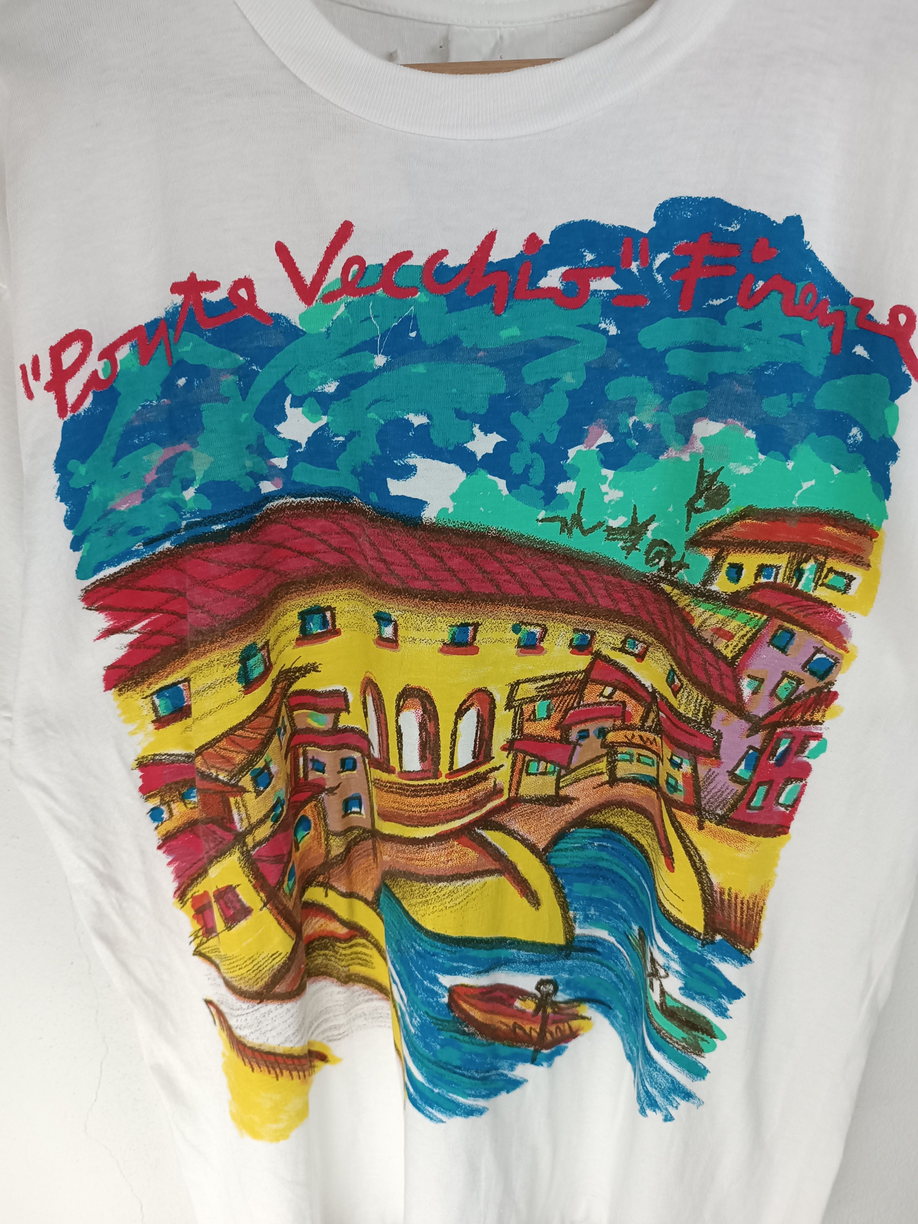 Vintage VERY RARE🔥VINTAGE 90'S PONTE VECCHIO FIORENCE ITALY TEE Size US XL / EU 56 / 4 - 8 Thumbnail