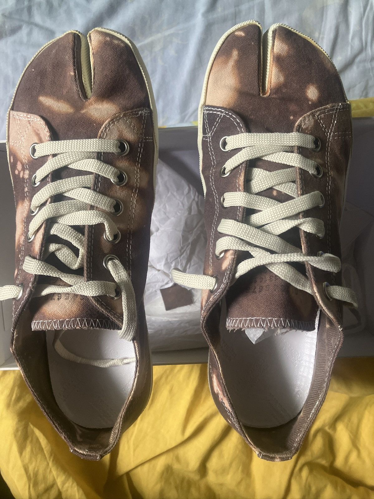 Maison Margiela Maison Margiela 20SS Tabi Tie Dye Pattern Low-cut Sneakers Size US 8 / EU 41 - 10 Thumbnail