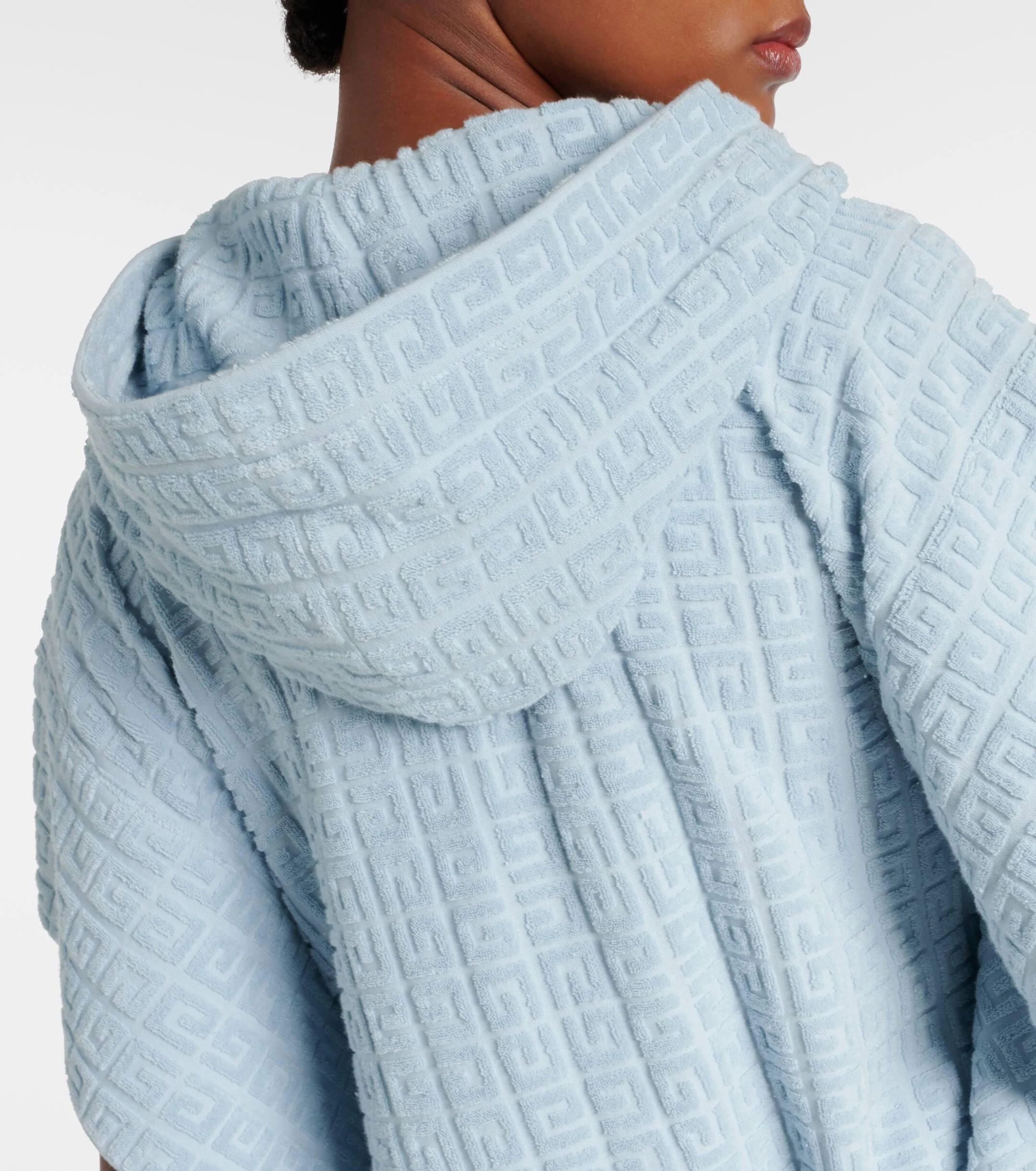 Givenchy o1srvl11e1225 4G Cotton-Blend Terry Poncho in Blue Size M / US 6-8 / IT 42-44 - 7 Thumbnail