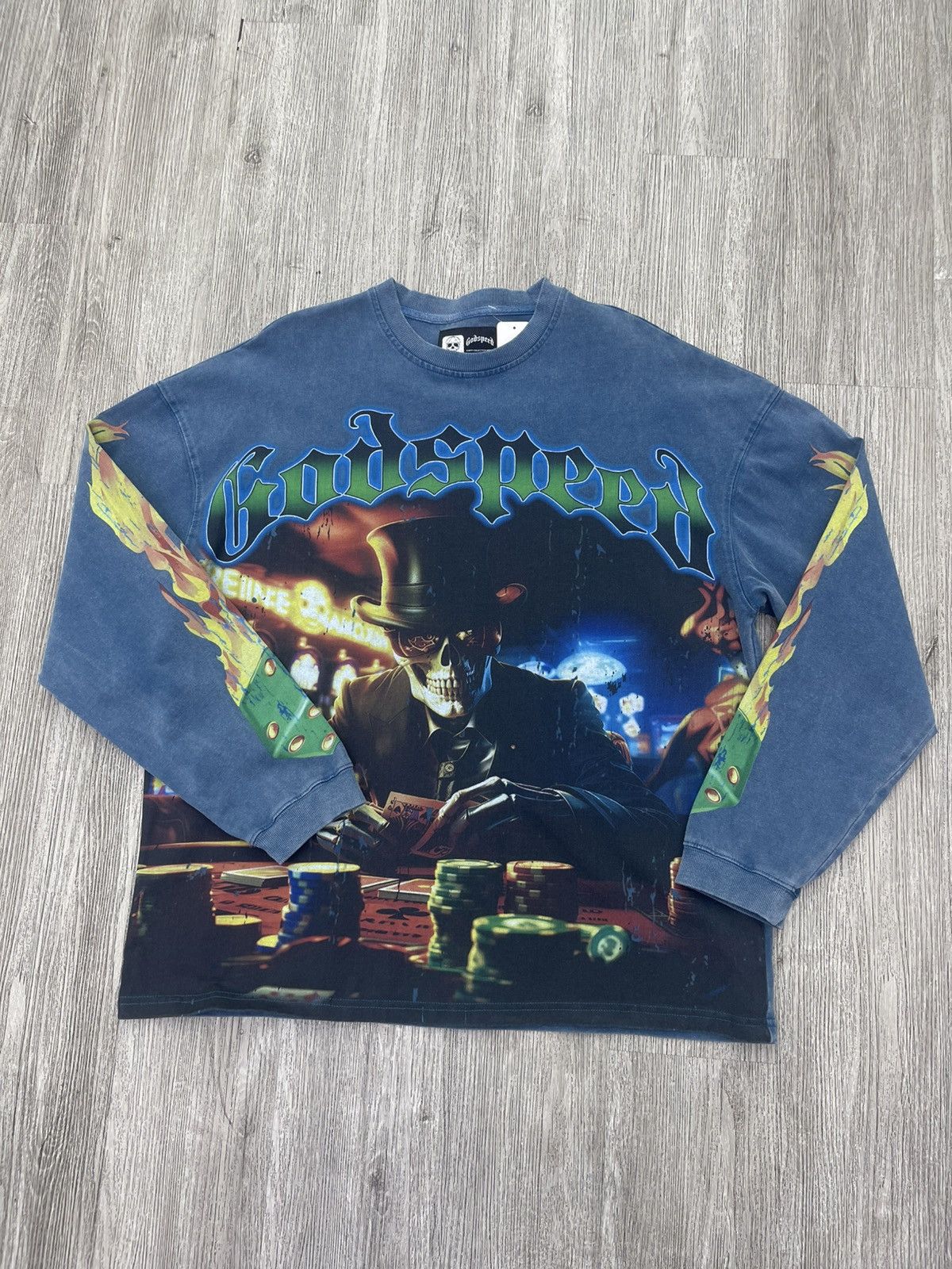 Godspeed Godspeed Longsleeve poker night navy Size US L / EU 52-54 / 3 - 1 Thumbnail