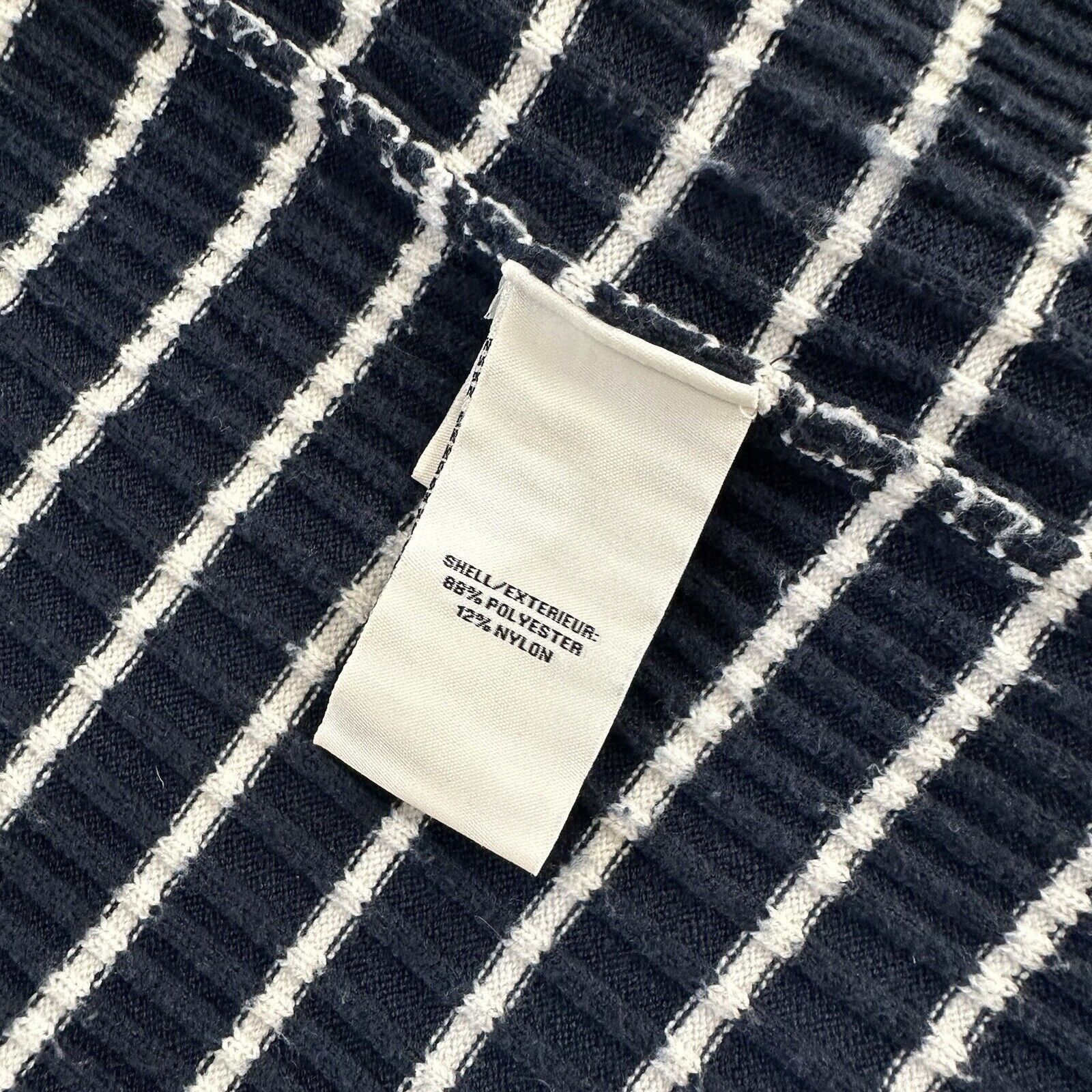 Other Navy White Striped Ribbed Cardigan Sweater Bagatelle Size M Size M / US 6-8 / IT 42-44 - 8 Thumbnail