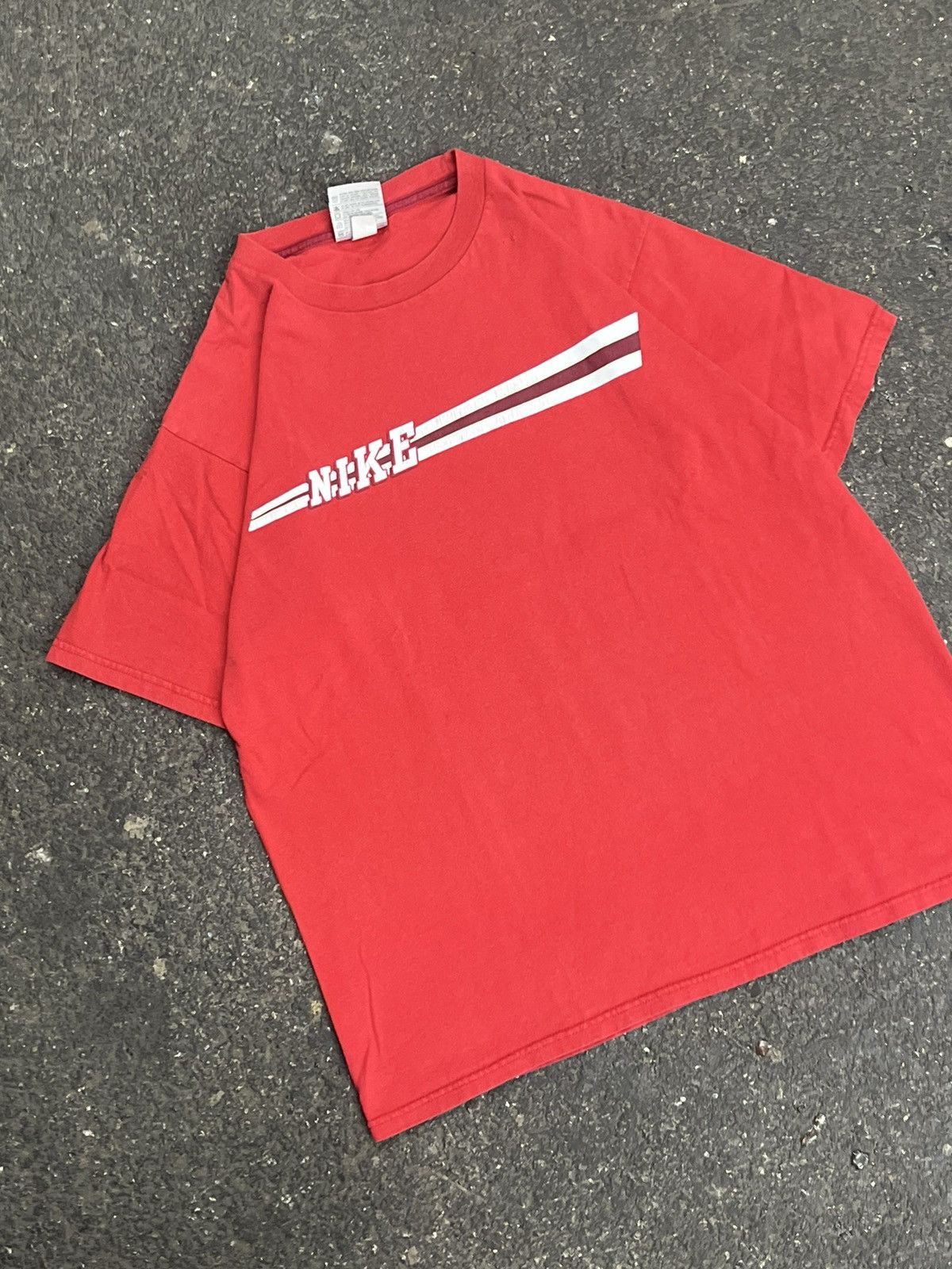 Nike × Vintage Nike spell out vintage tee shirt hype rare y2k streetwear Size US L / EU 52-54 / 3 - 2 Thumbnail