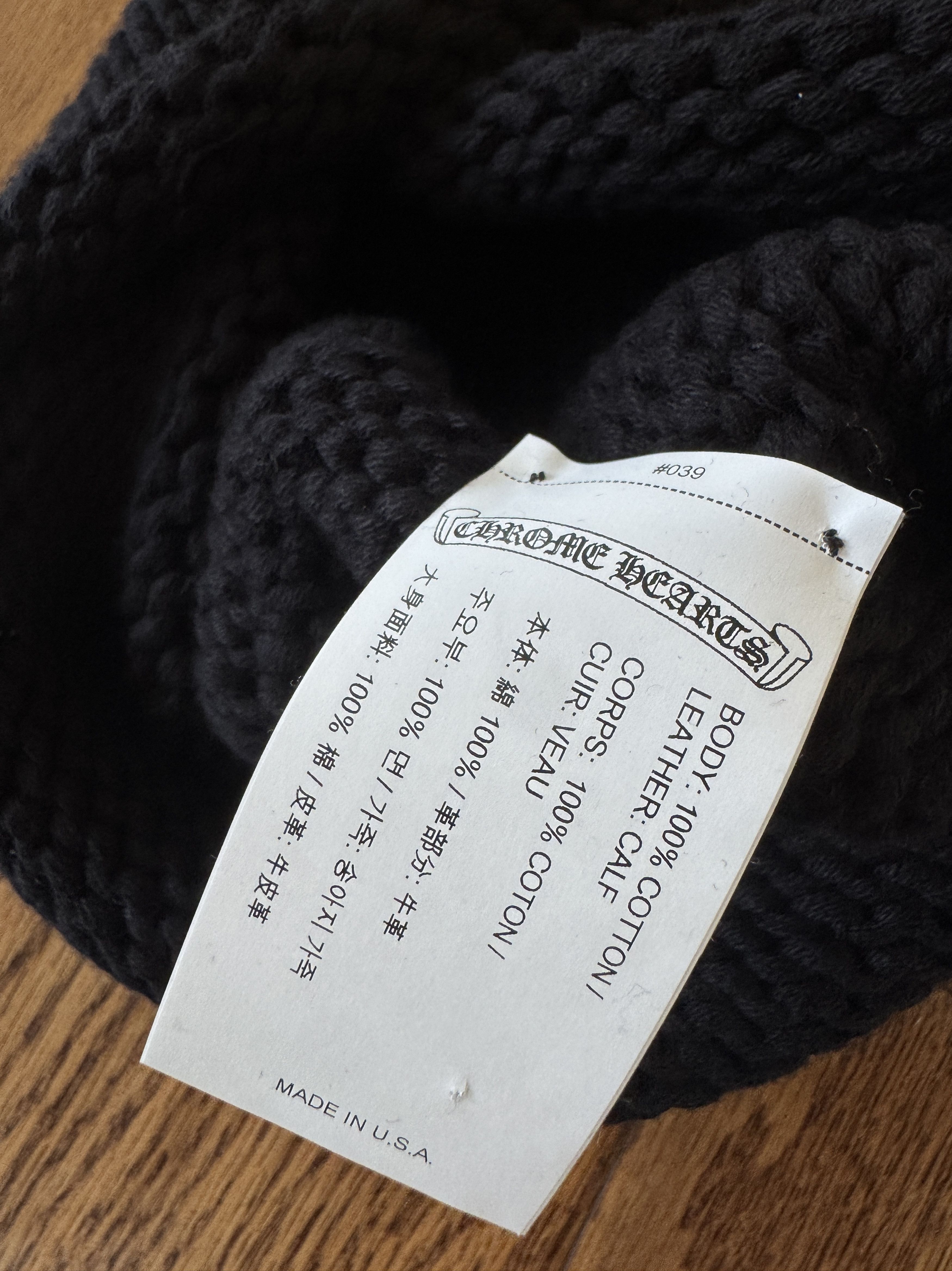 Chrome Hearts Chrome Hearts Cashmere Beanie with Cross Patch Size ONE SIZE - 5 Thumbnail