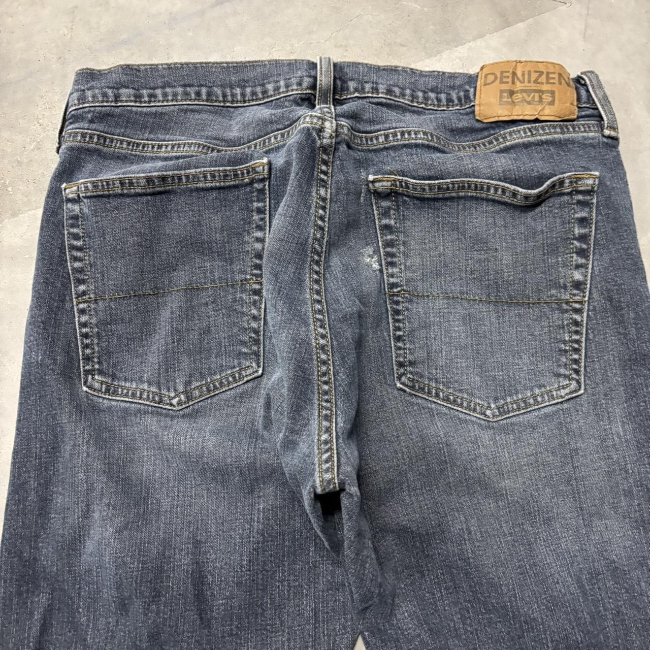 Japanese Brand × Vintage Crazy Vintage Y2K/2000s Grunge Dark Wash Essential Denim Jeans! Size US 34 / EU 50 - 7 Thumbnail