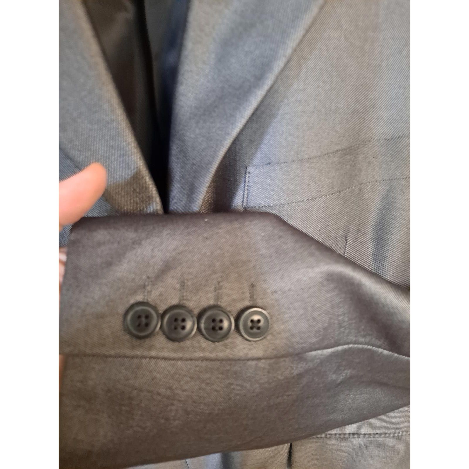Other Circo La Mode Microtech Gray 3 Button Blazer Size 44R - 2 Thumbnail