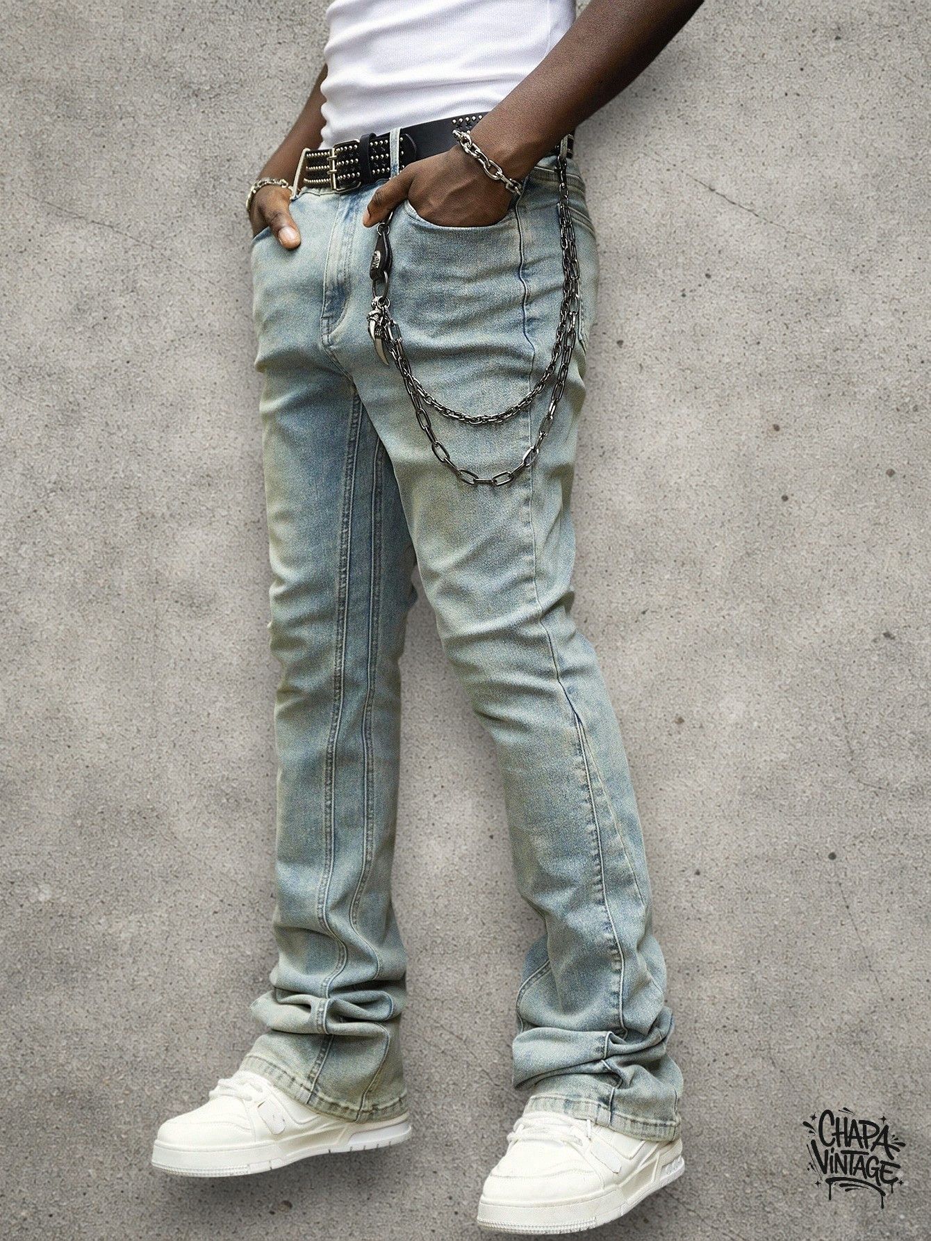 Japanese Brand Slim drip jeans Size US 32 / EU 48 - 1 Thumbnail